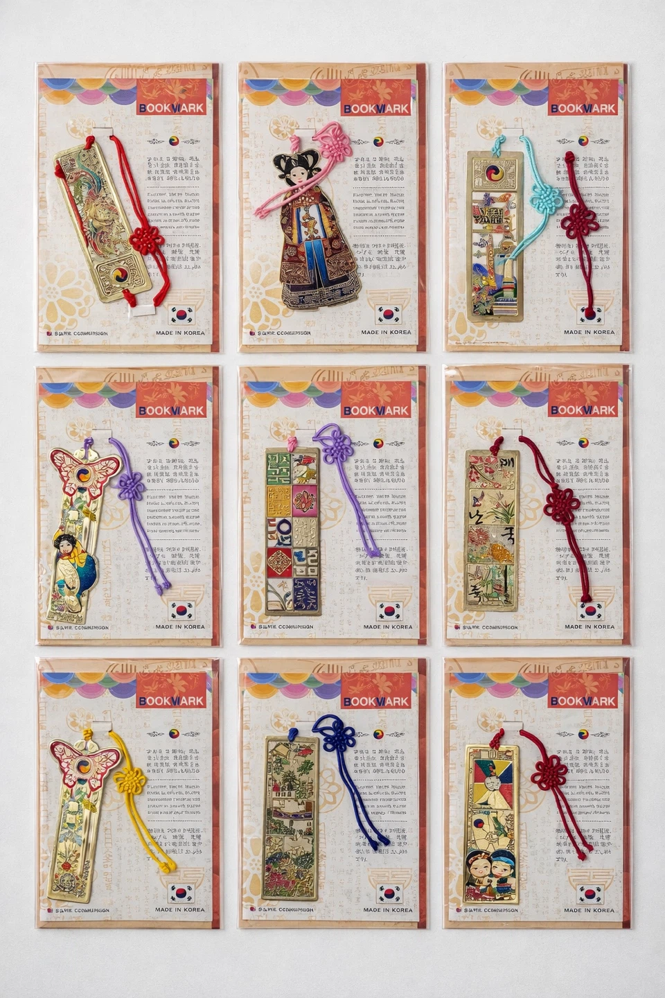 Korean Traditional Design Bookmarks