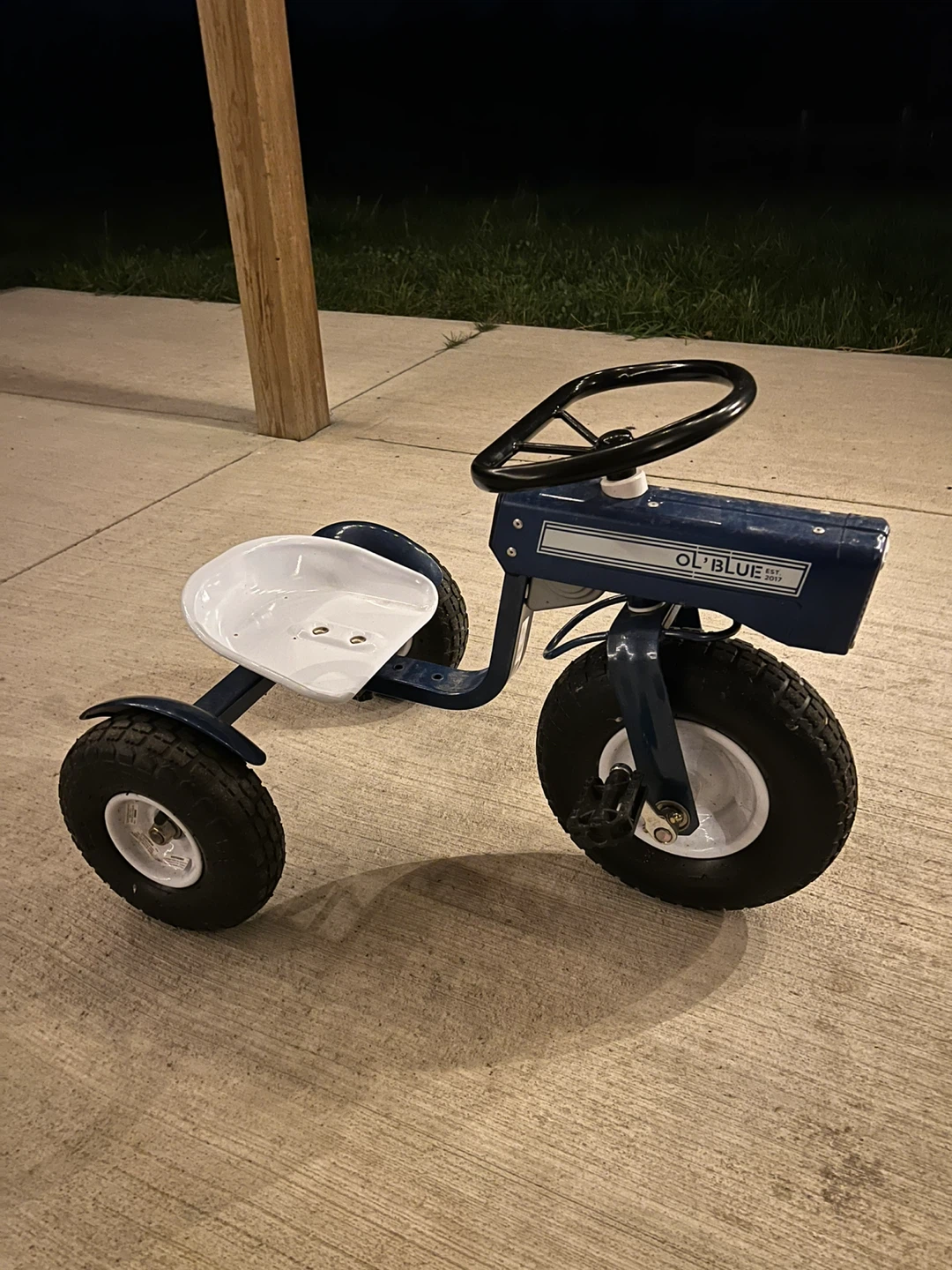 OL' BLUE Pedal Tractor Toy