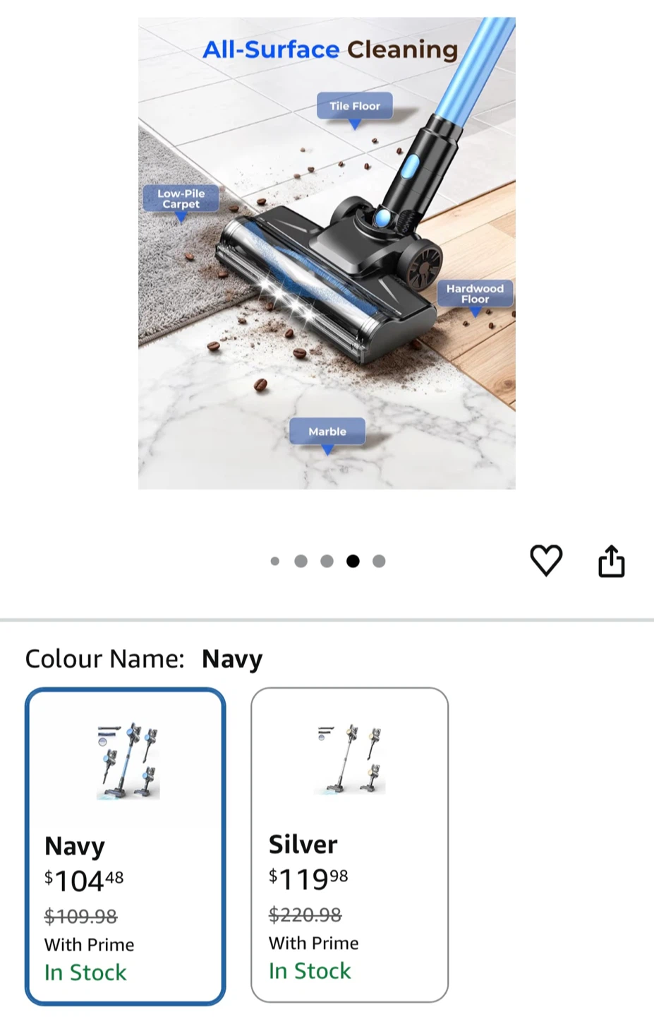 Cordless Stick Vacuum Cleaner N8