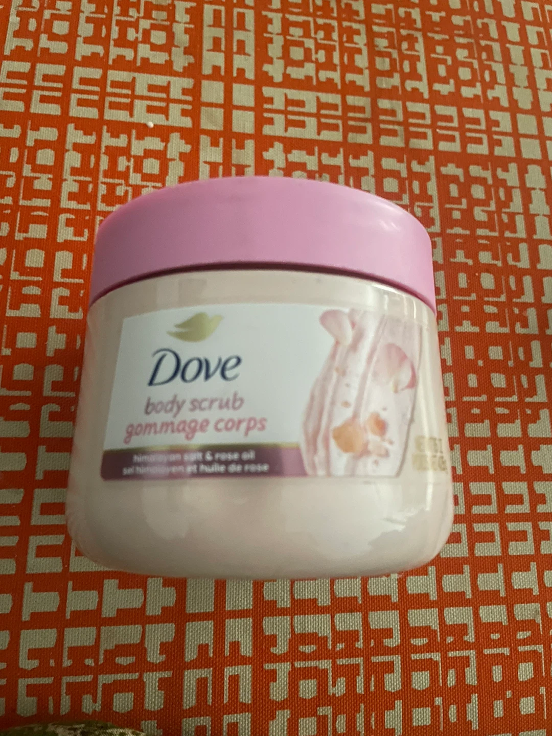 Dove Body Scrub with Rose Oil