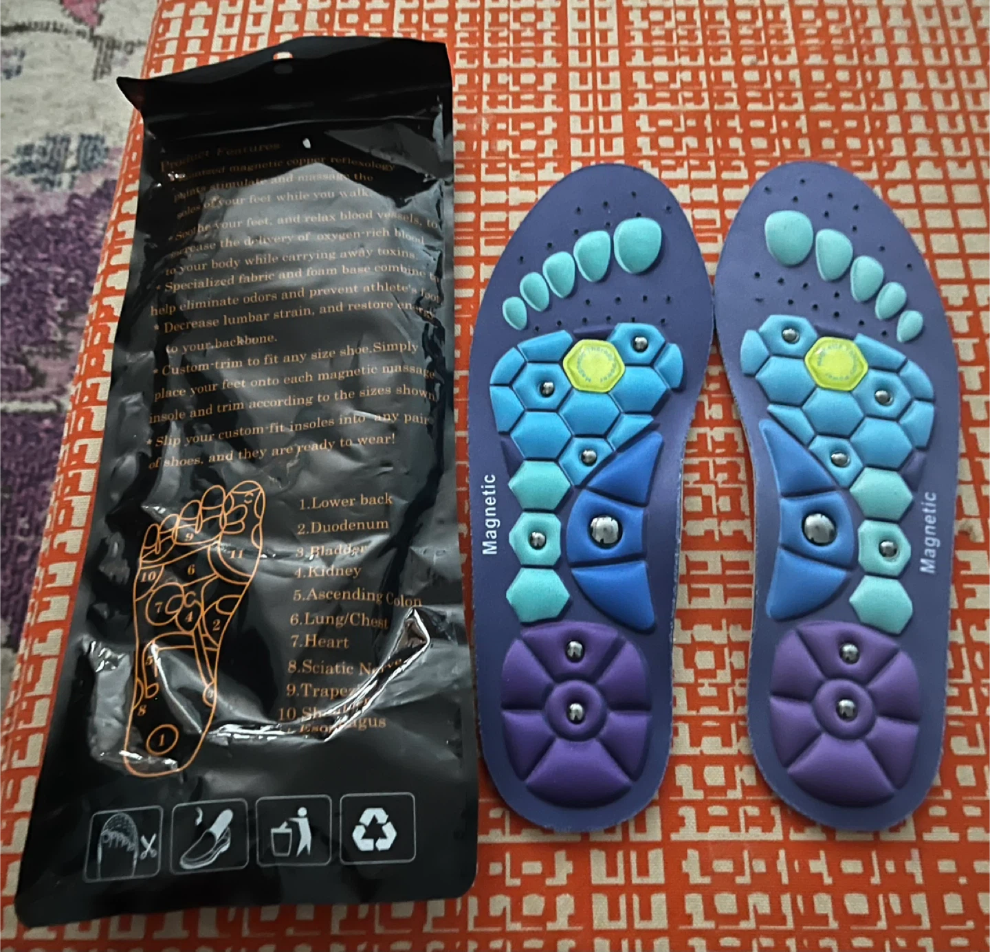 Magnetic Massage Insoles for Men and Women - Size M
