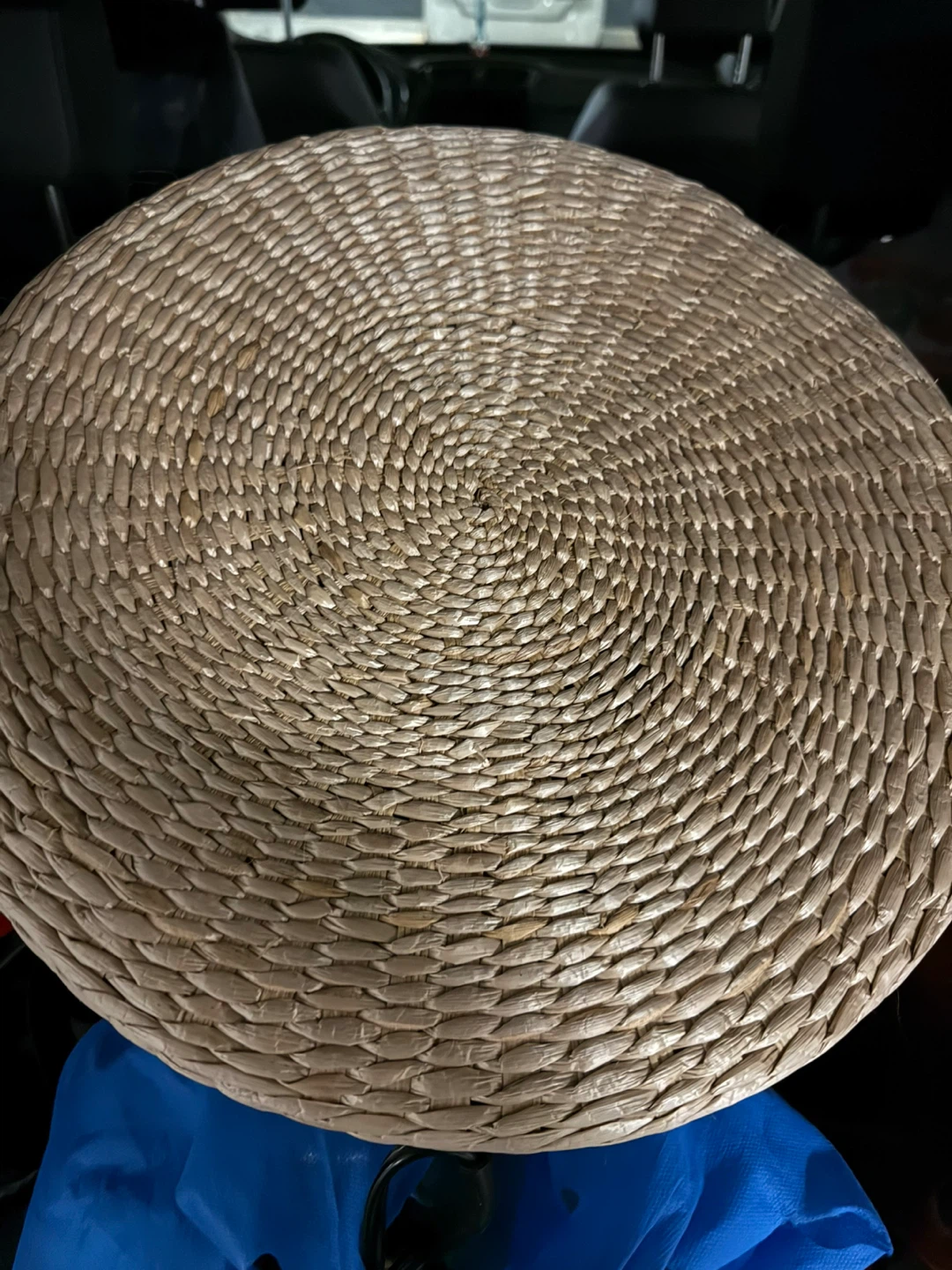 MEDITATION BAMBOO Woven Round Cushion