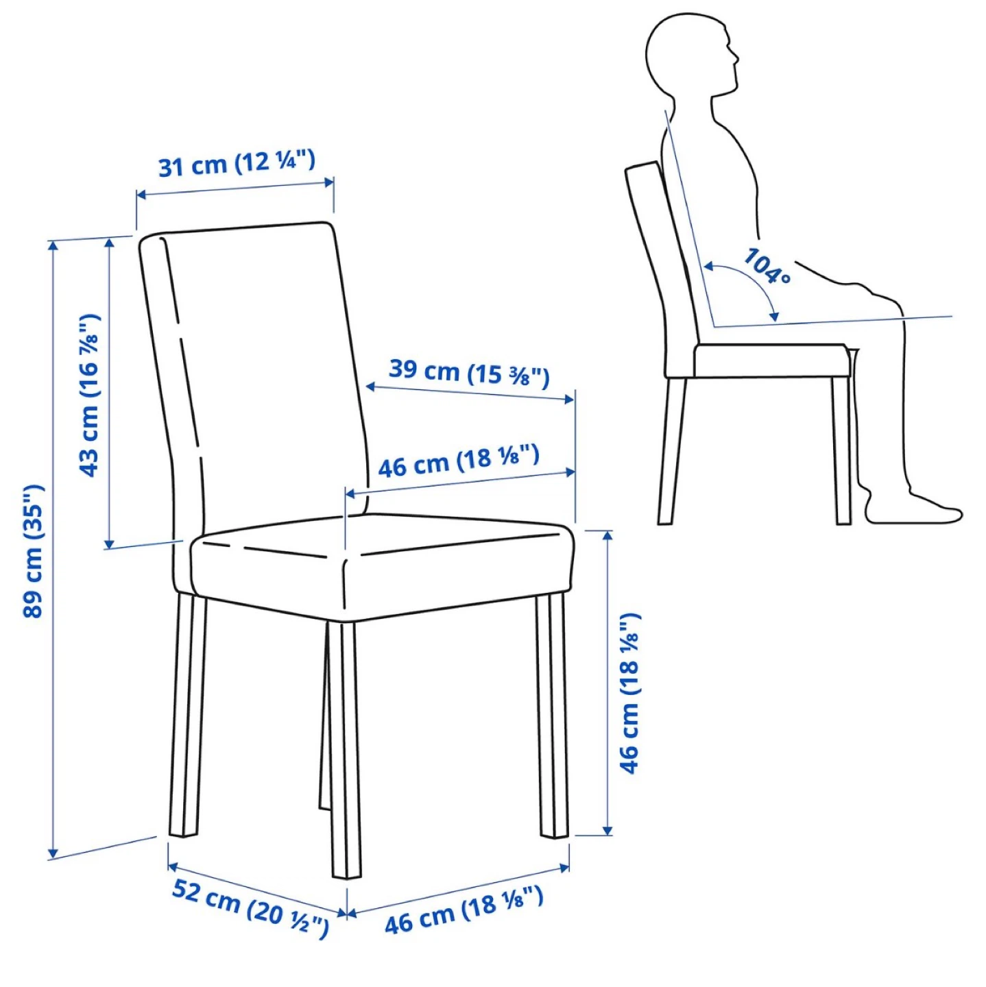 IKEA EKEDALEN / KÄTTIL Extendable Table and 2 Chairs - photo 3