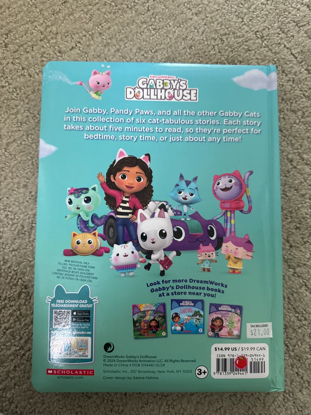 DreamWorks Gabby's Dollhouse 5-Minute Stories Book - photo 2