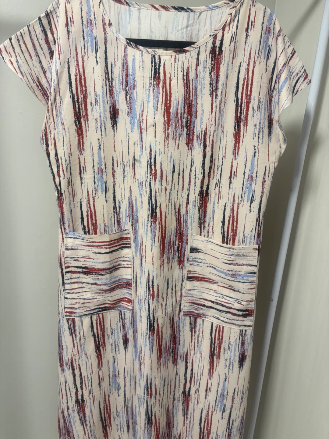 Robe à poches avec imprimé abstrait - photo 3