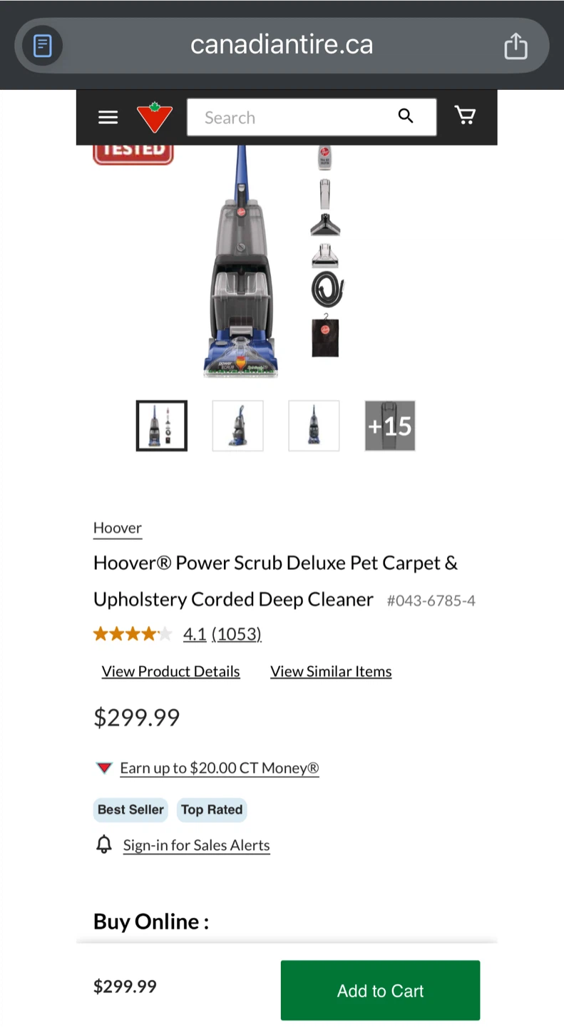 Hoover Power Scrub Deluxe Pet Carpet & Upholstery Cleaner - photo 3