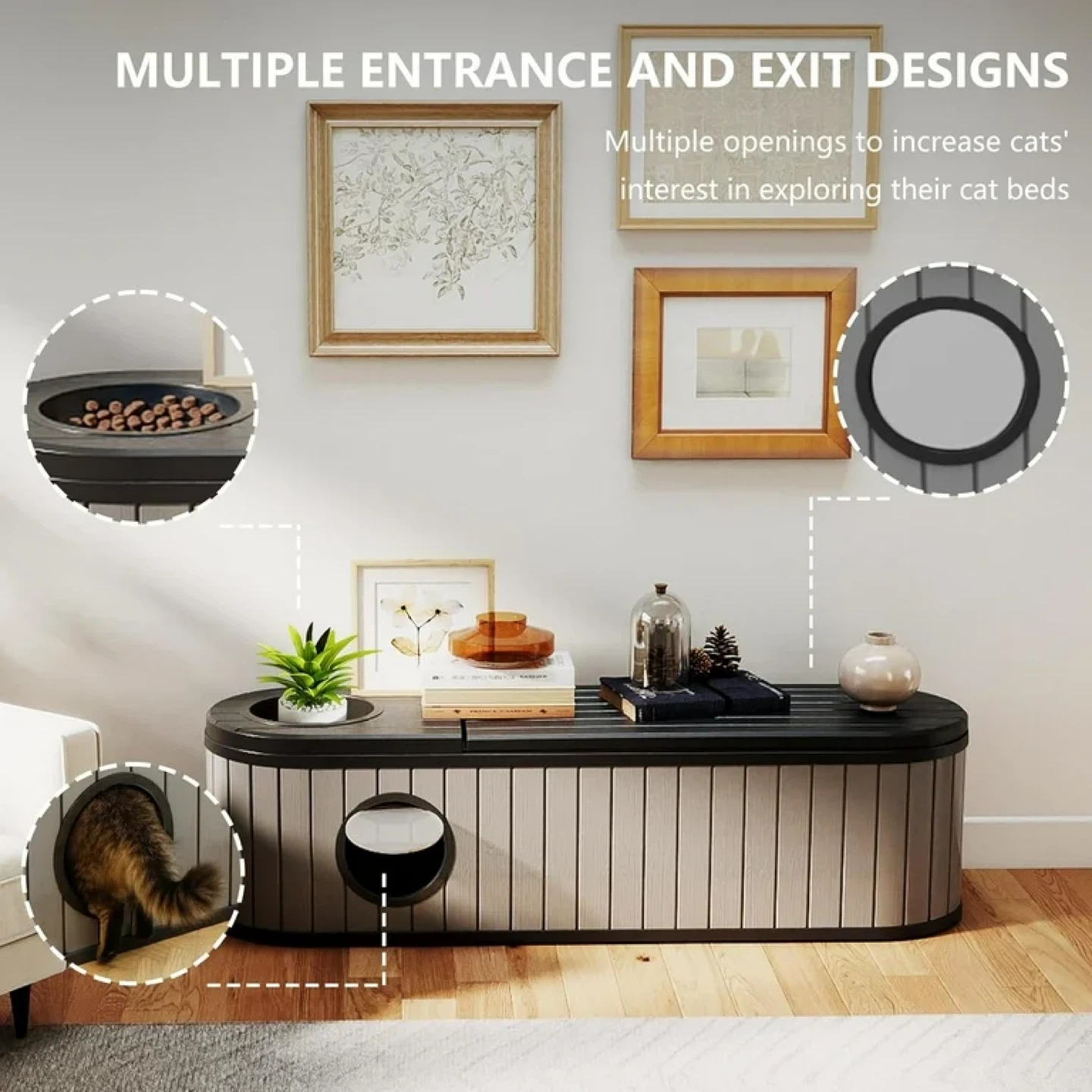 FICARTS Hidden Cat Litter Box Enclosure - photo 5