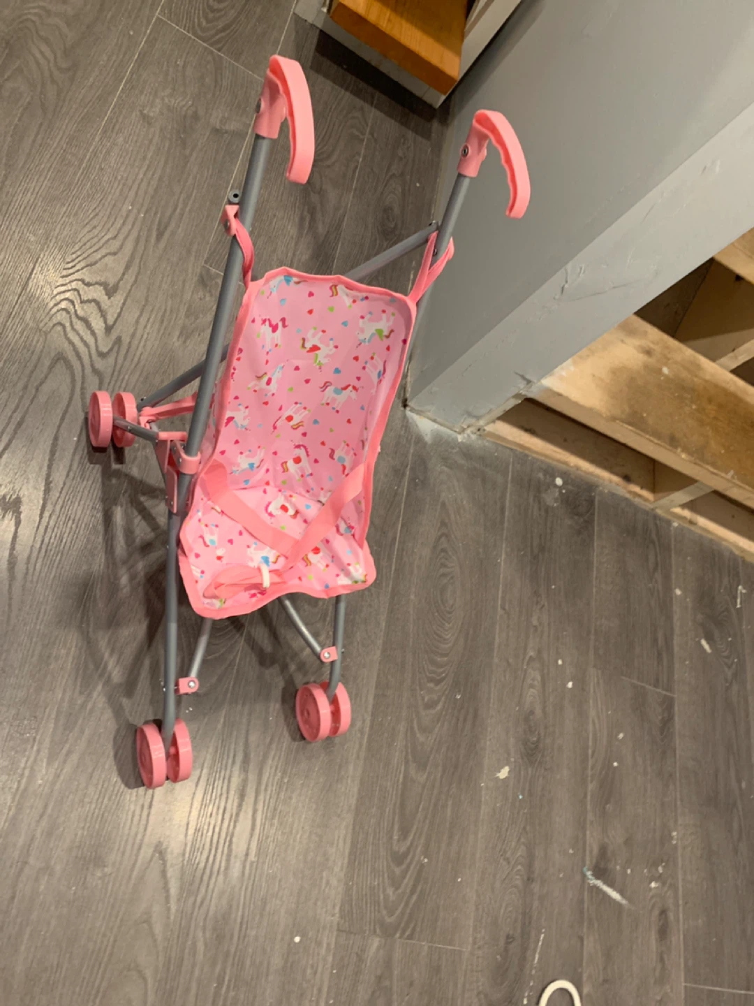 Pink Unicorn Doll Stroller