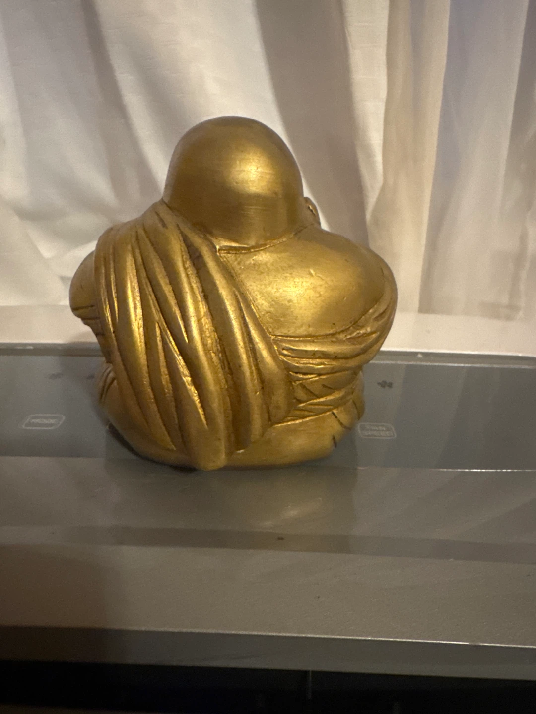 Golden Laughing Buddha Statue - photo 3