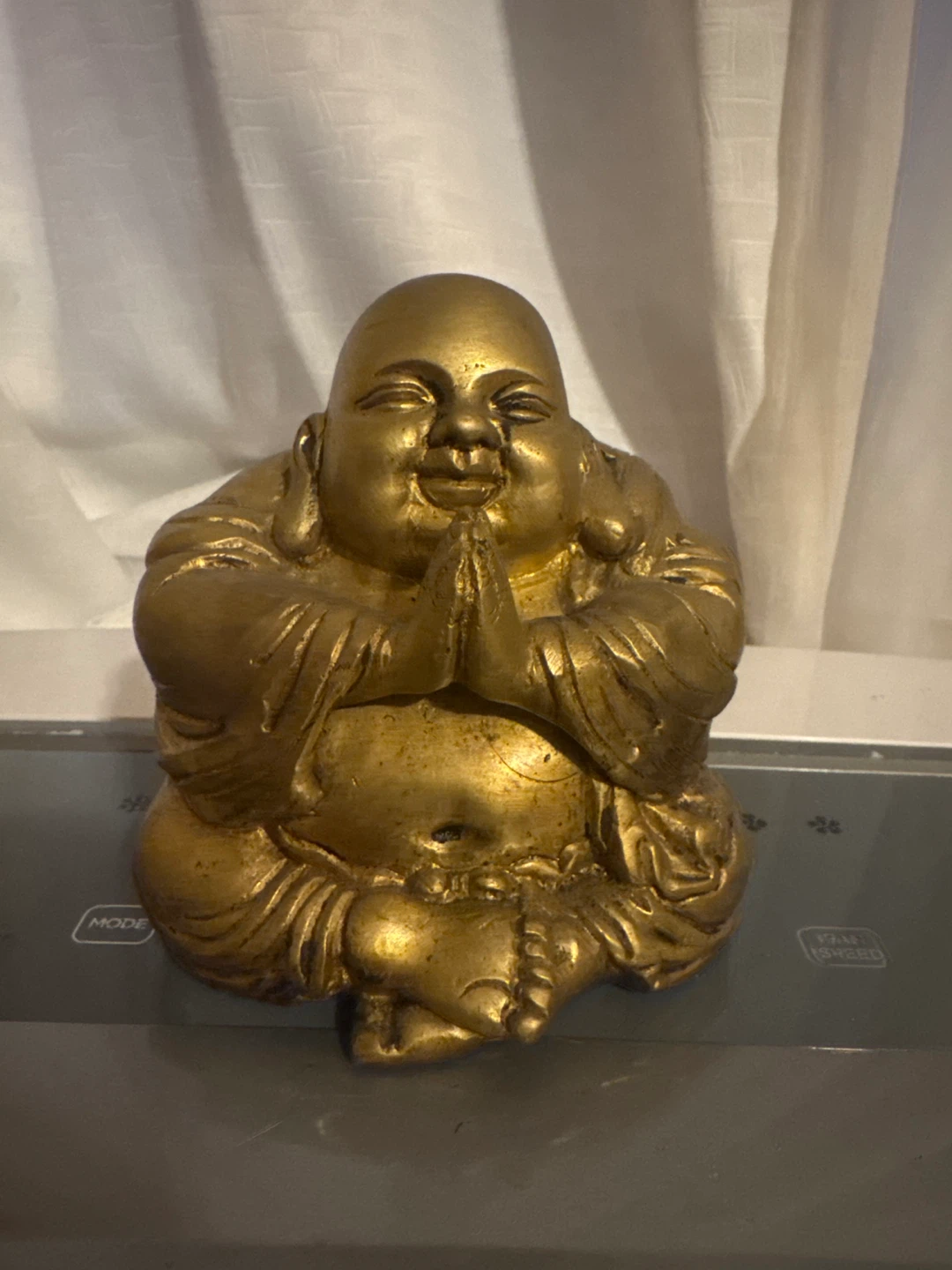 Golden Laughing Buddha Statue