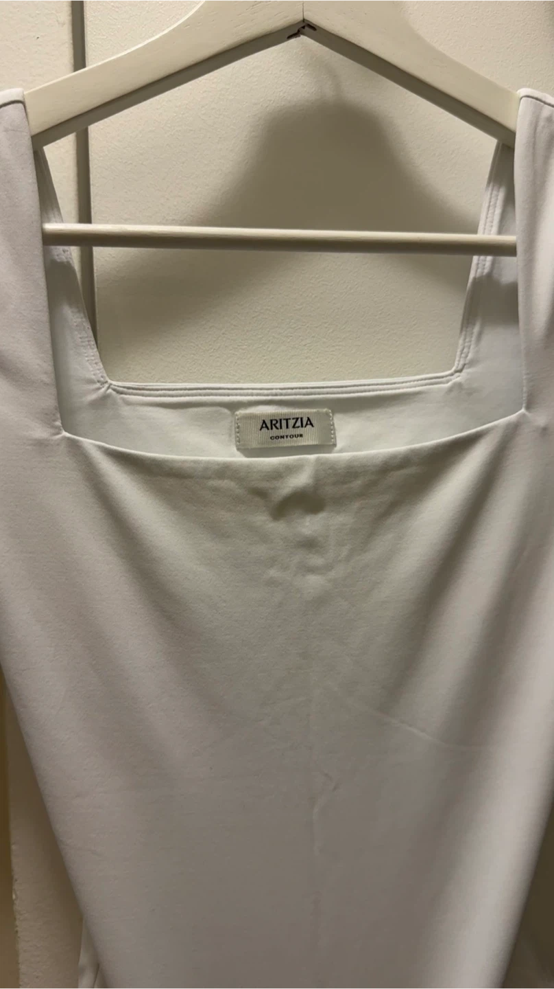 Aritzia Original Contour Manner Bodysuit - White - photo 2