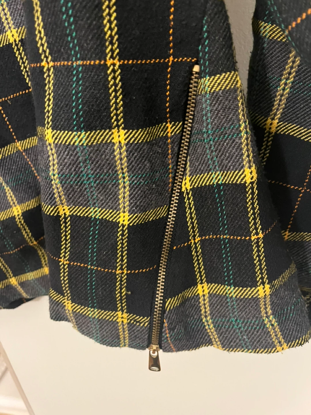 Zara Basic Plaid Long Sleeve Top Size S - photo 3
