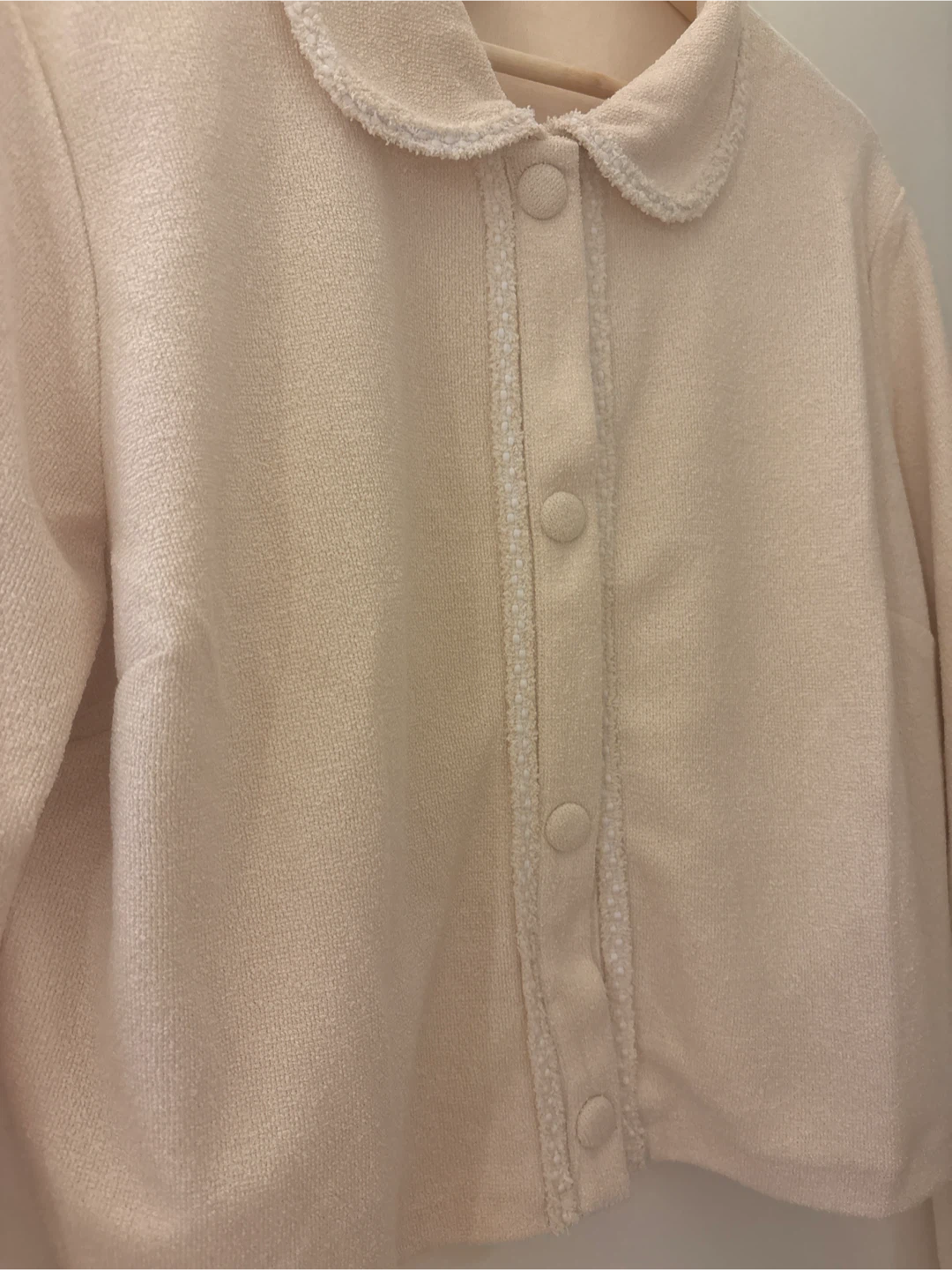 H&M Cream Collared Button-Up Cardigan - Size XL - photo 4