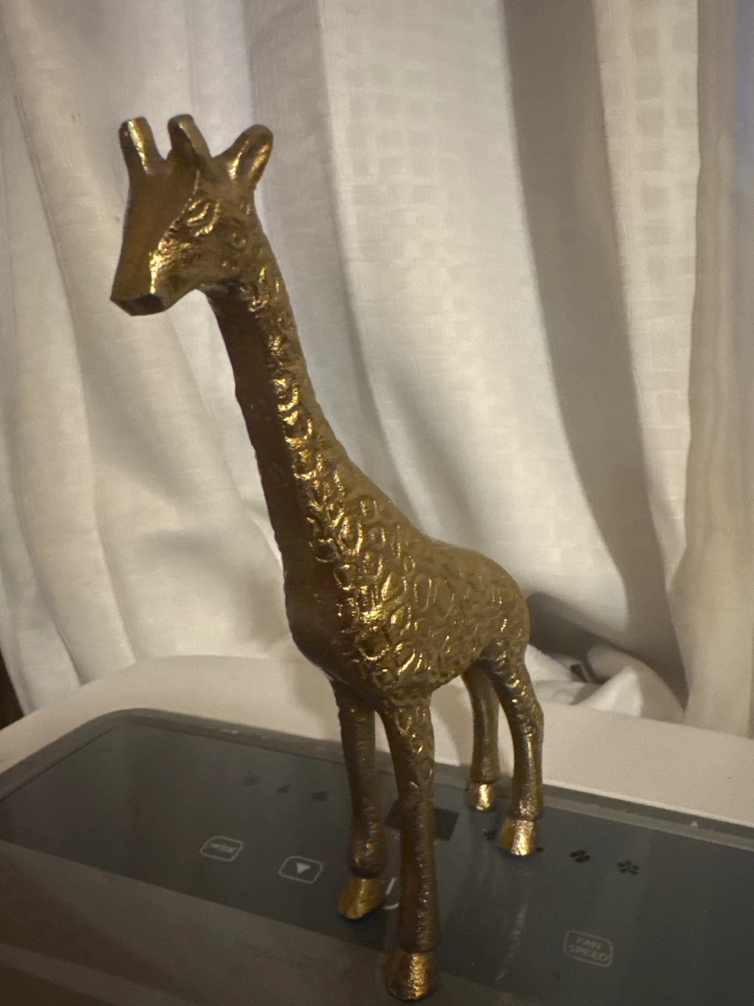 Gold Giraffe Figurine