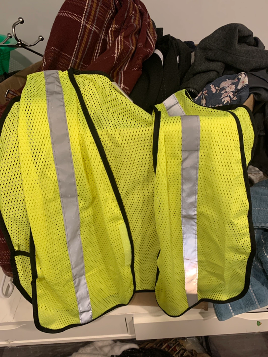 Yellow Safety Vest with Reflective Strips