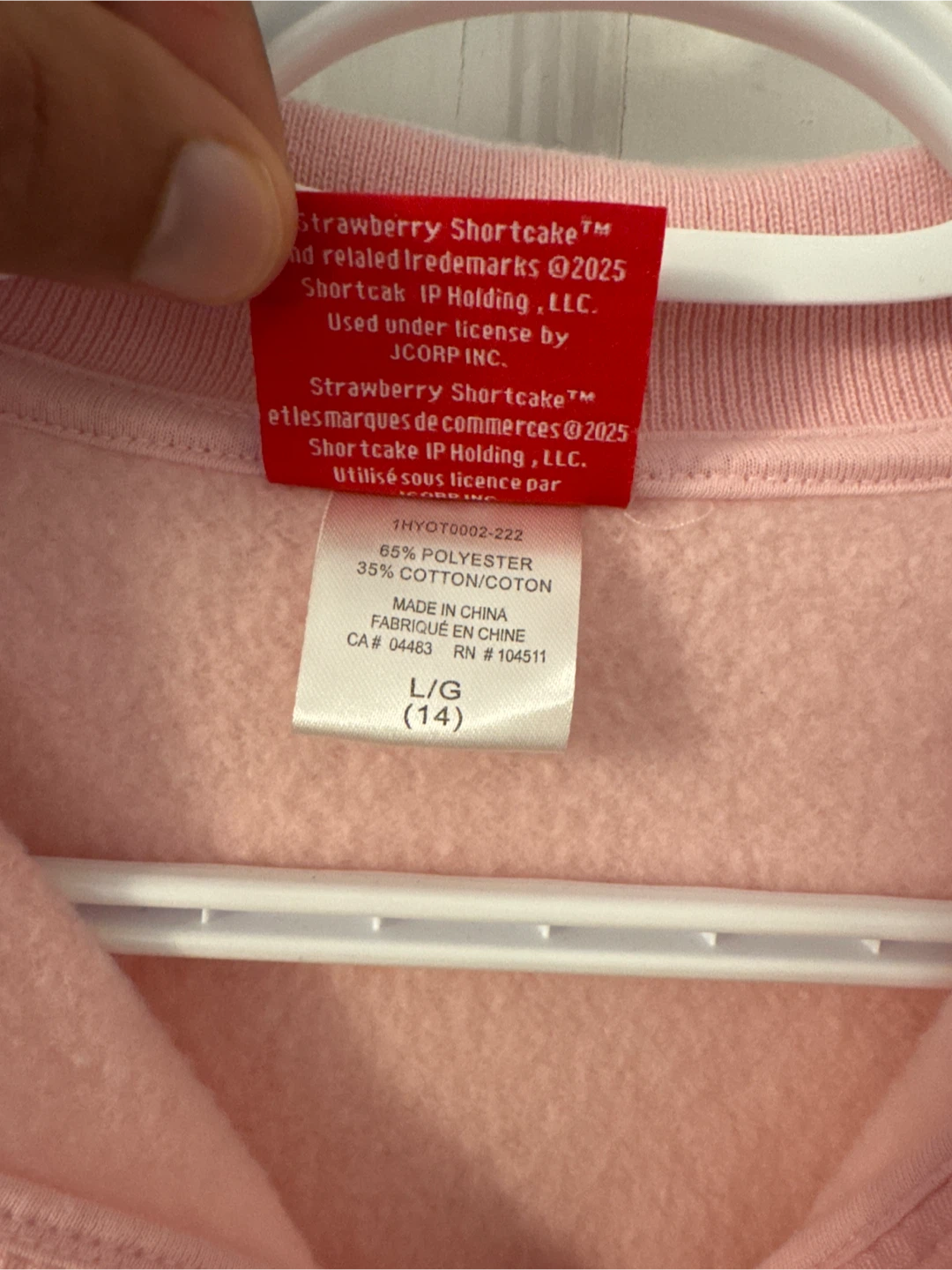 The World of Strawberry Shortcake Pink Sweater L/G (14) - photo 2