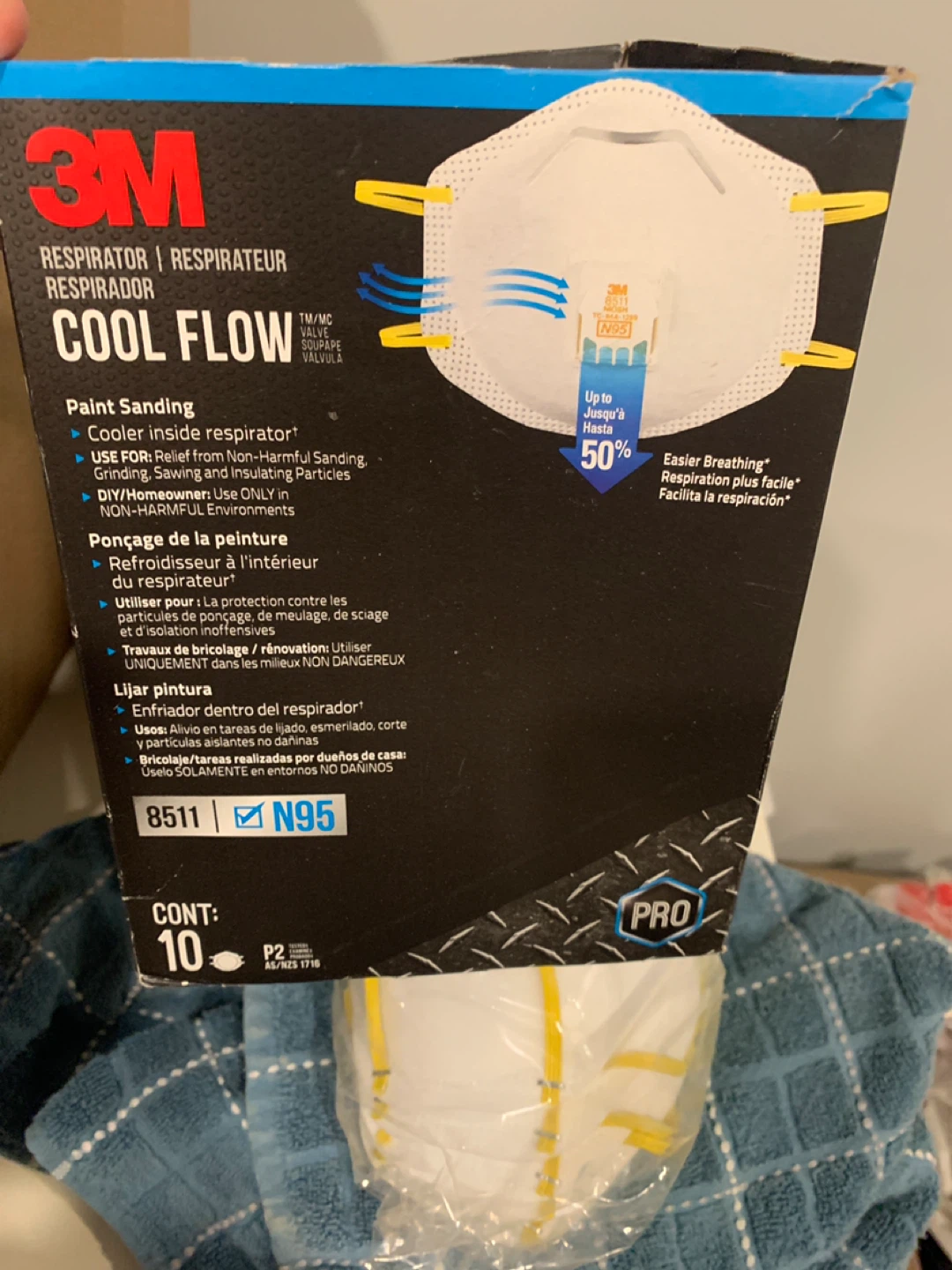 3M Cool Flow N95 Respirator Mask - 5 Pack