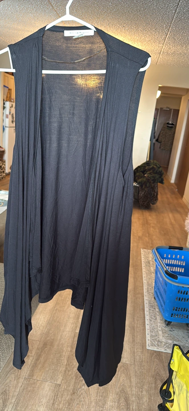 Bianca Nygard Black Sleeveless Cardigan