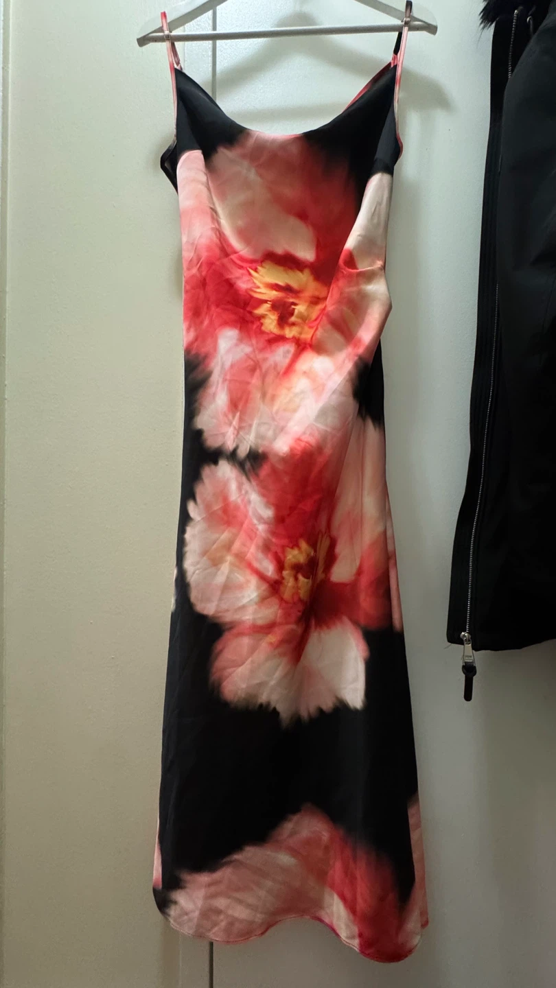 DKNY Floral Print Slip Dress - Size 4