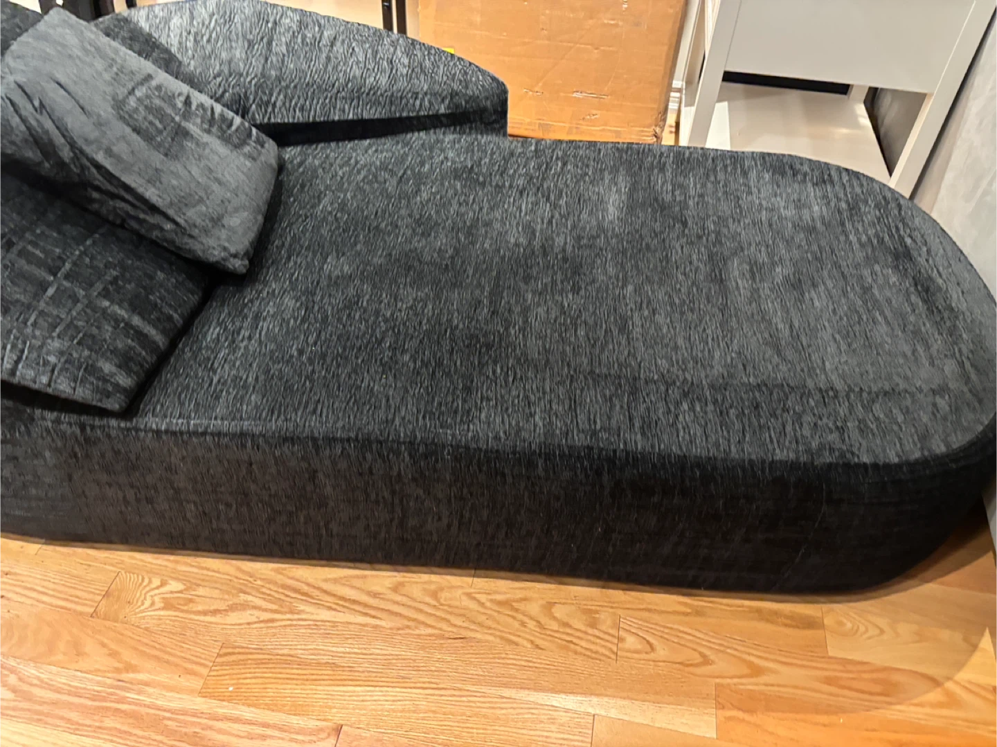 Black Modular Lounge couch chair with Pillows - photo 3