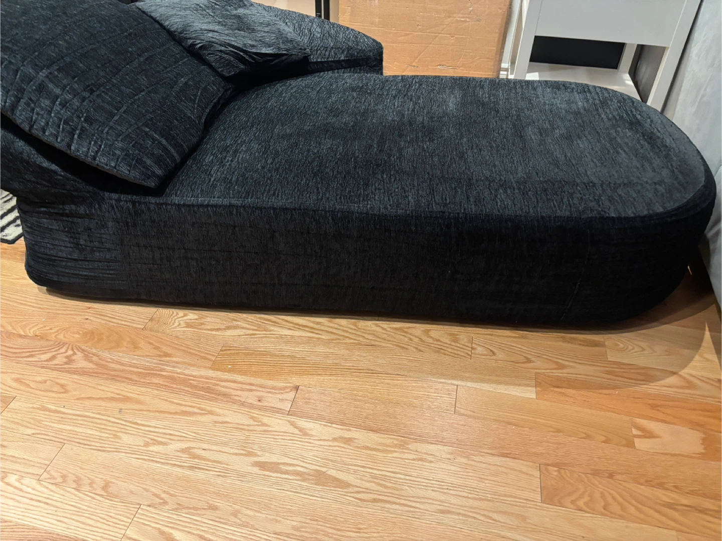 Black Modular Lounge couch chair with Pillows