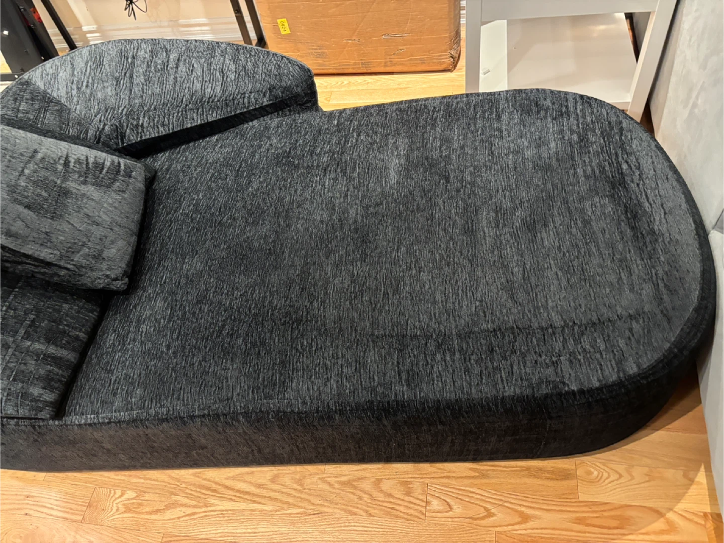 Black Modular Lounge couch chair with Pillows - photo 4