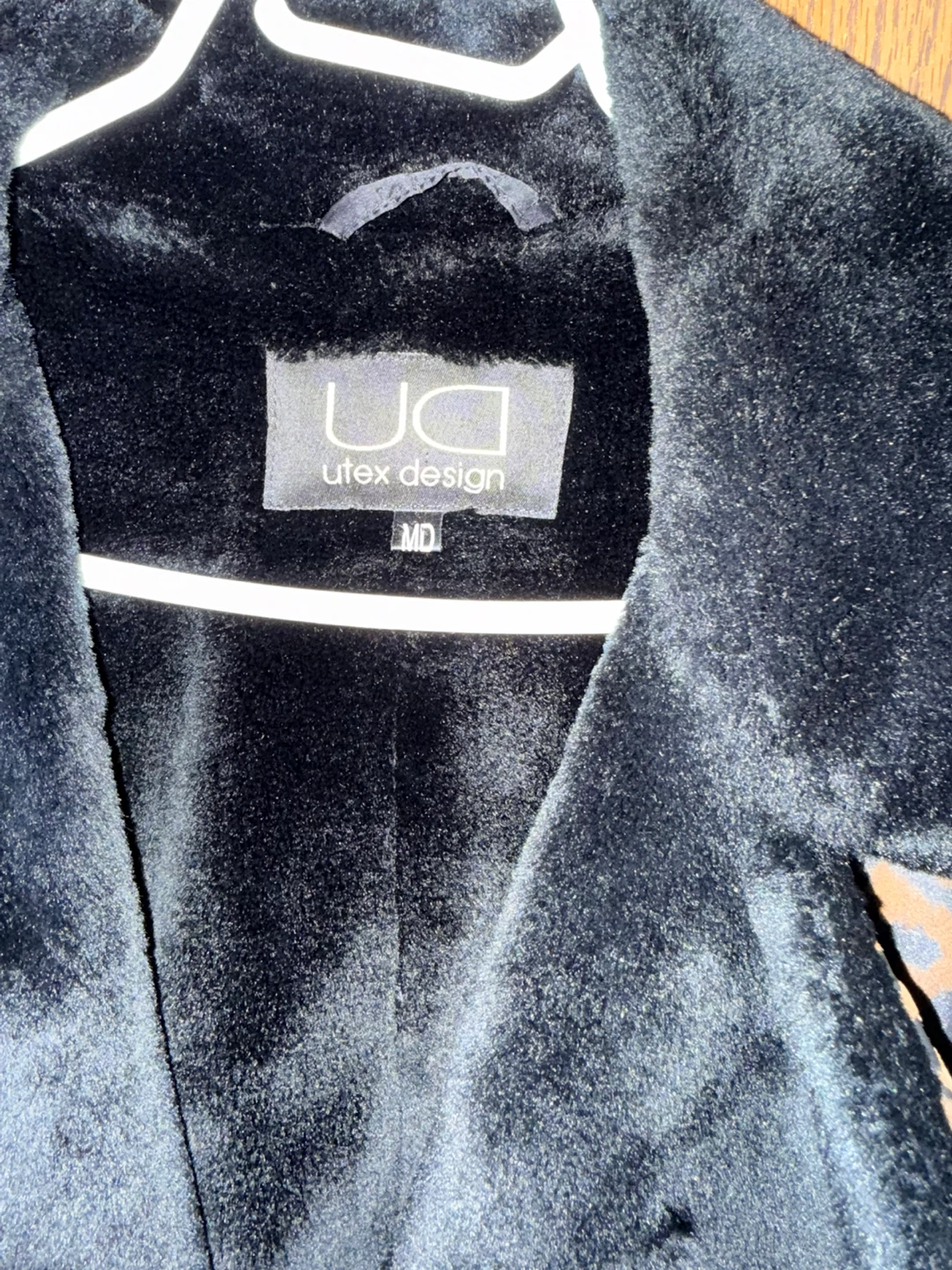 Ut ex Design Black and Brown Leopard Print Faux Fur Coat - MD - photo 2