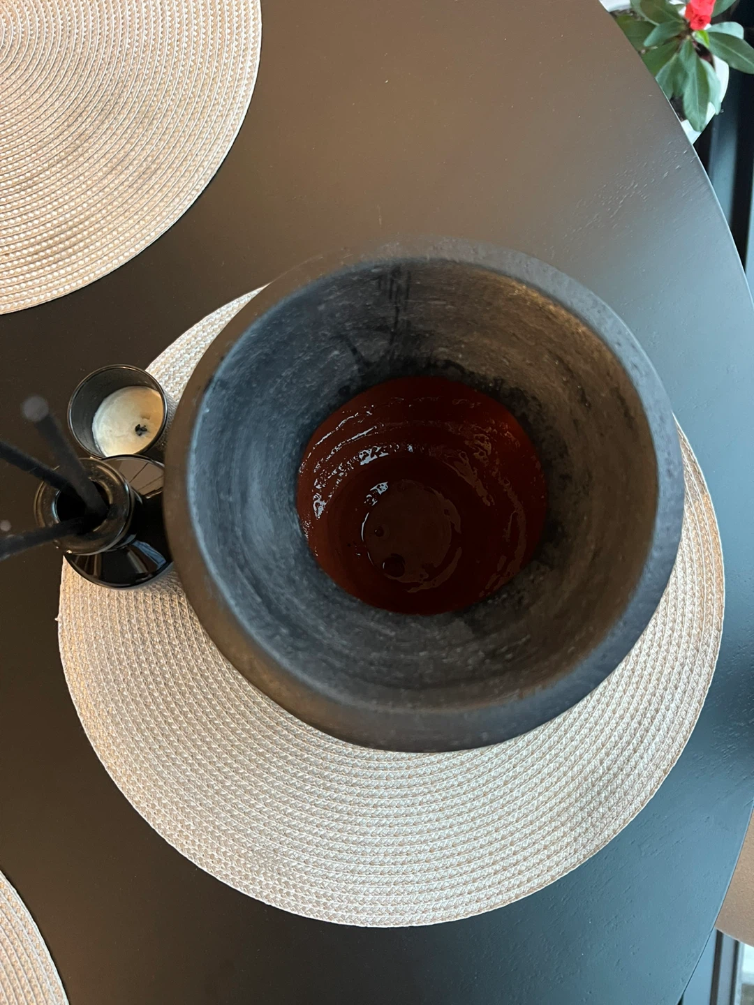 Black Textured Pot Vase - photo 2