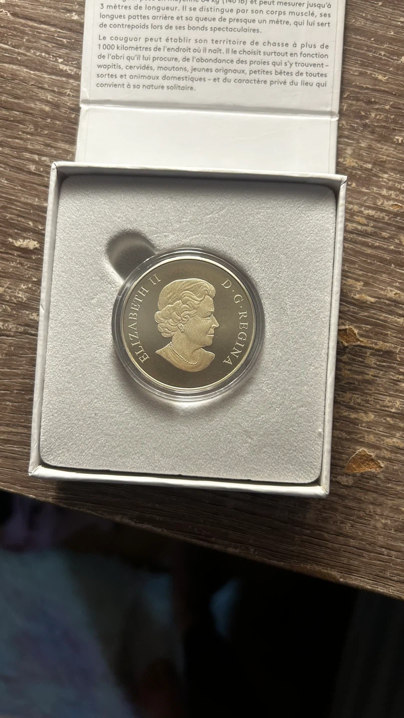 Canada 2016 Cougar 100 Dollar silver 1oz - photo 2