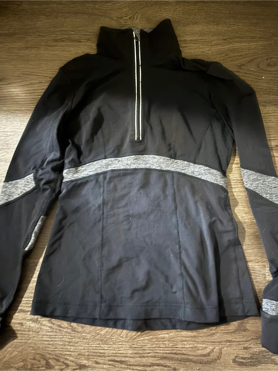 Lululemon Black 1/2 Zip Pullover Athletic Top Size 6