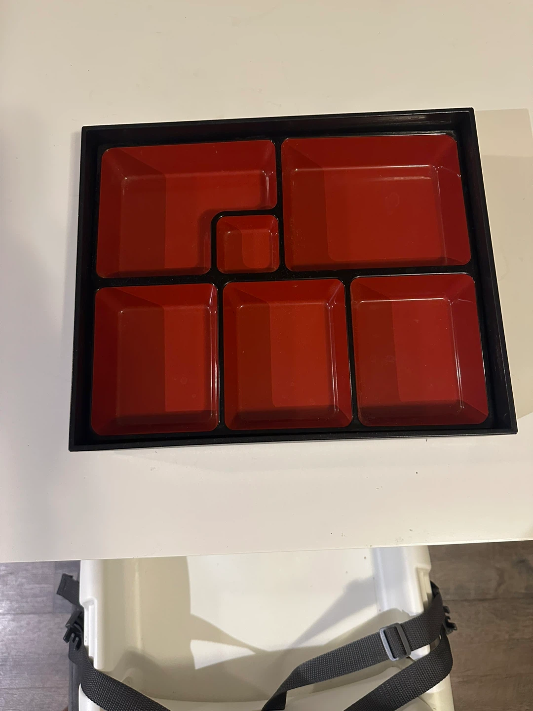 2 pcs Red Bento Box with Multiple Compartments - photo 2
