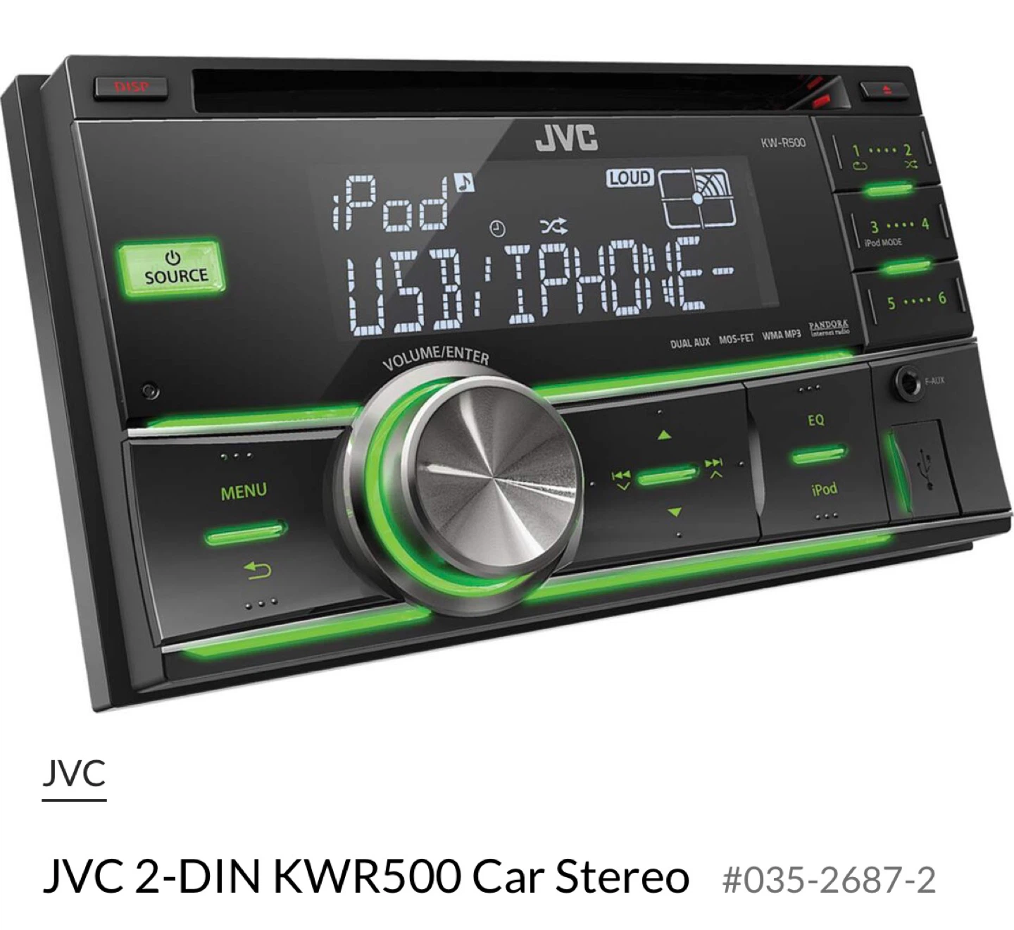 JVC KW-R500 CD Receiver Car Stereo