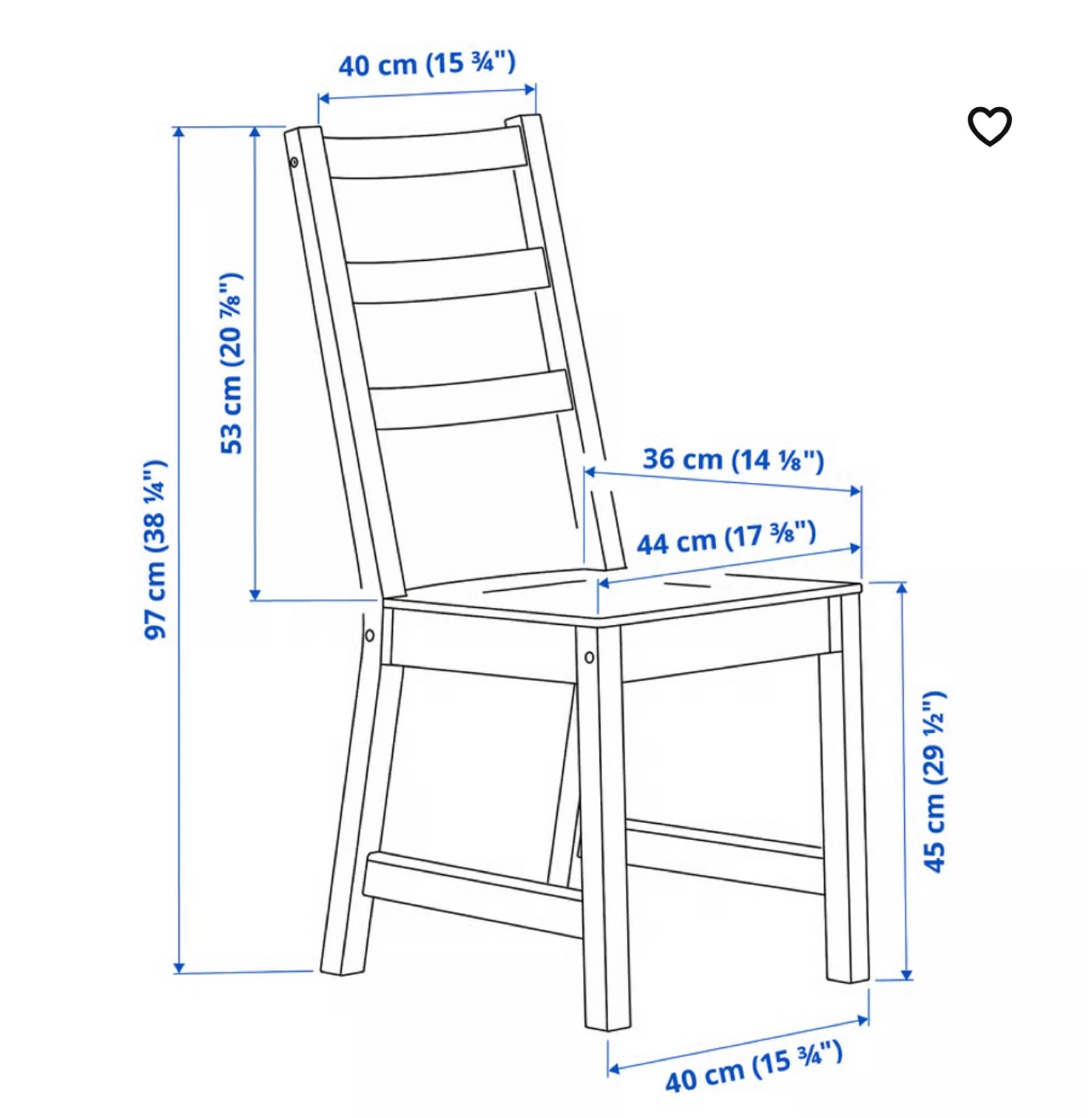 IKEA NORDVIKEN Chairs – 4 (Black) - photo 4