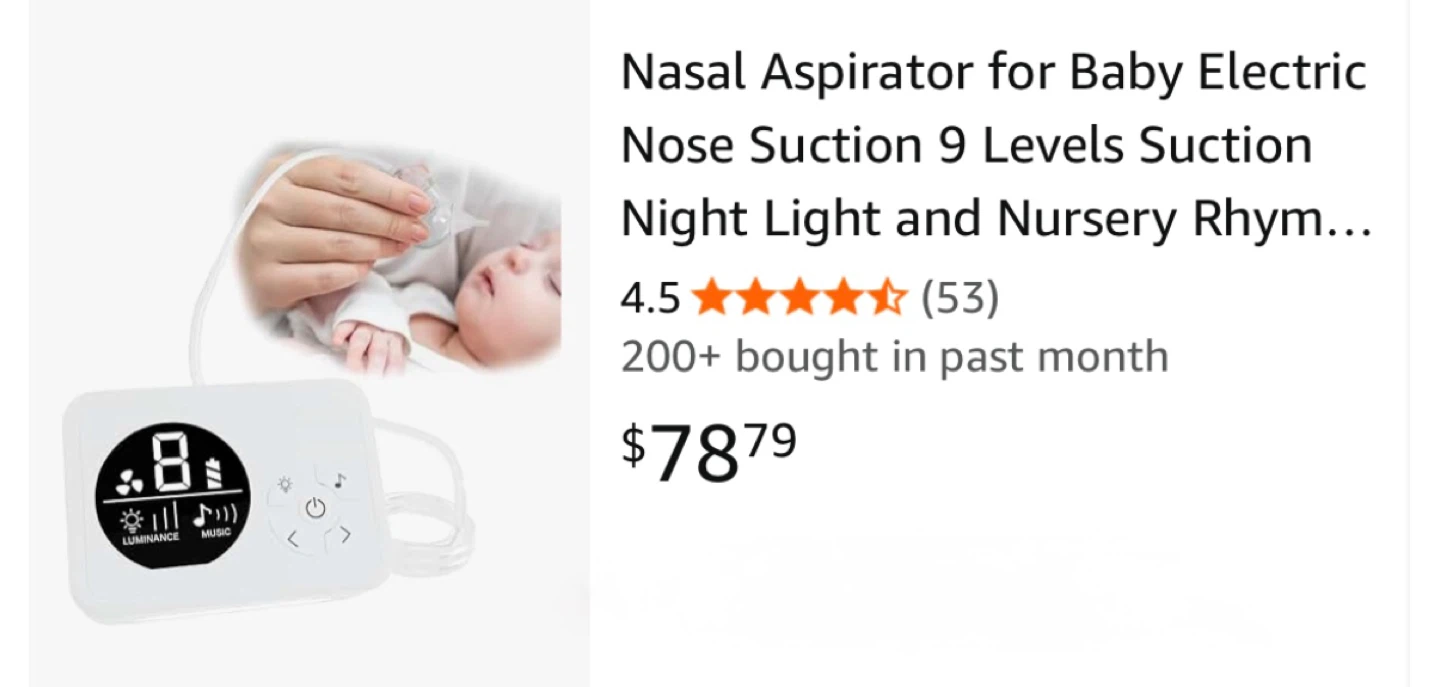 Brand New Electric Baby Nasal Aspirator - photo 2