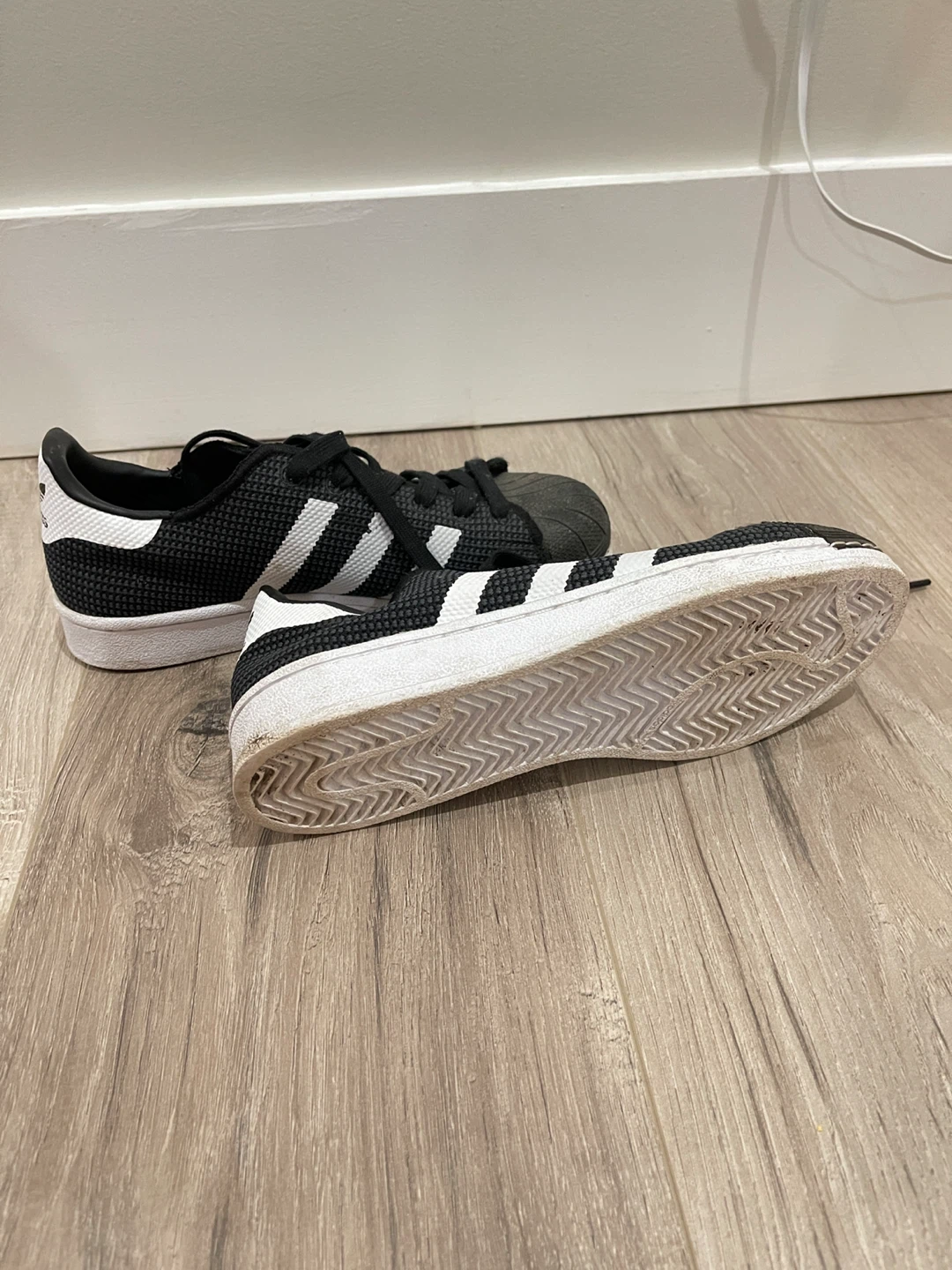 Adidas Superstar Shoes Black White - photo 3