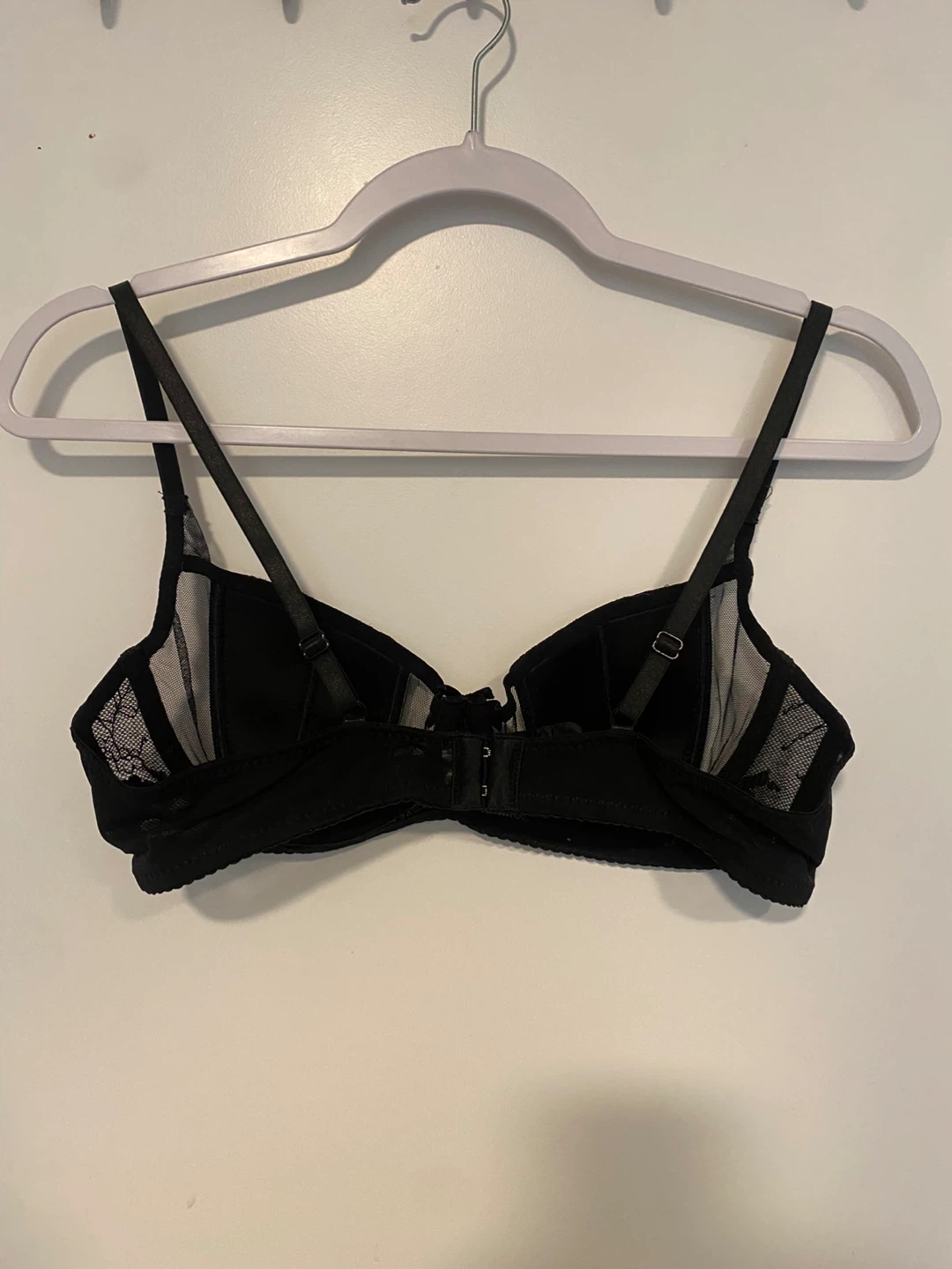 Black Lace Mesh Bra - photo 2