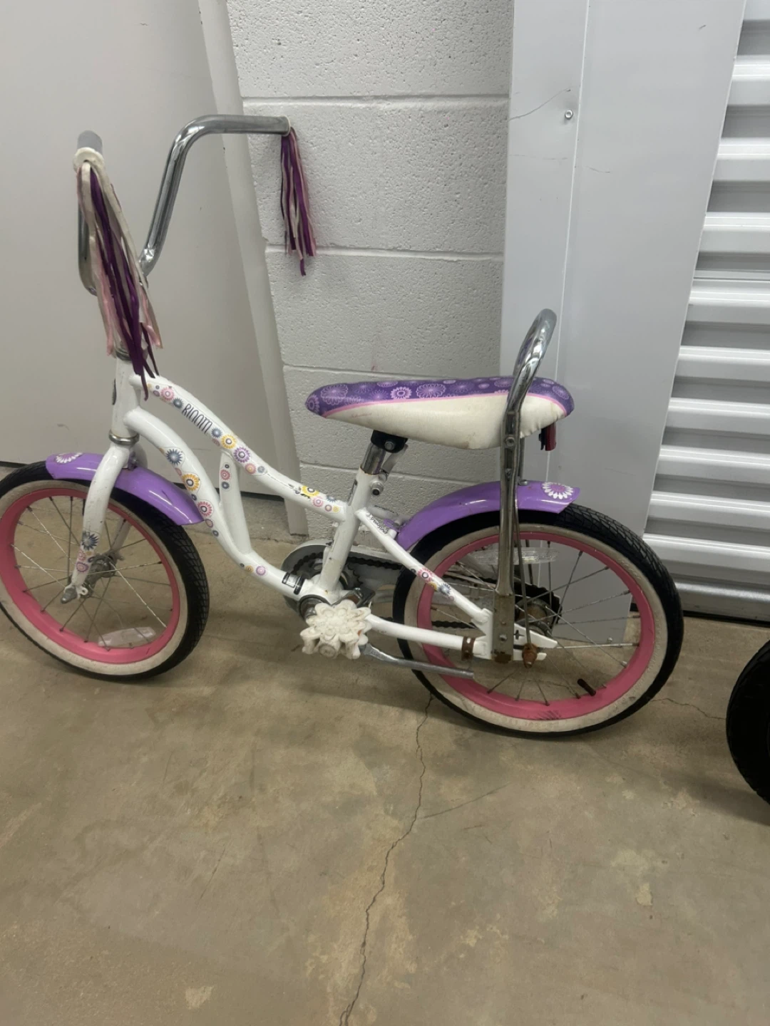 Kids Bicycle - Bloom - White & Purple
