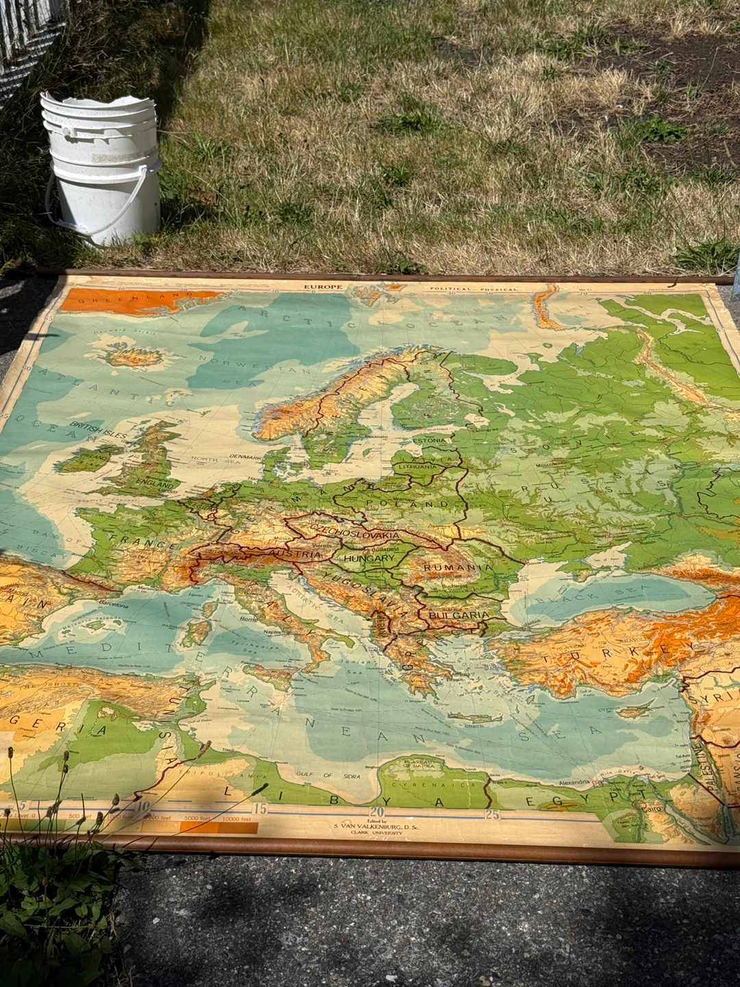 Rare 1944 Map of Europe - photo 2