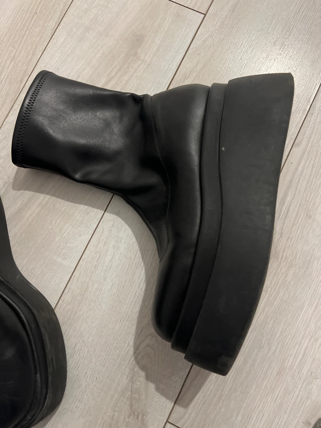 Call it Spring Chunky Black Platform Boots - photo 4