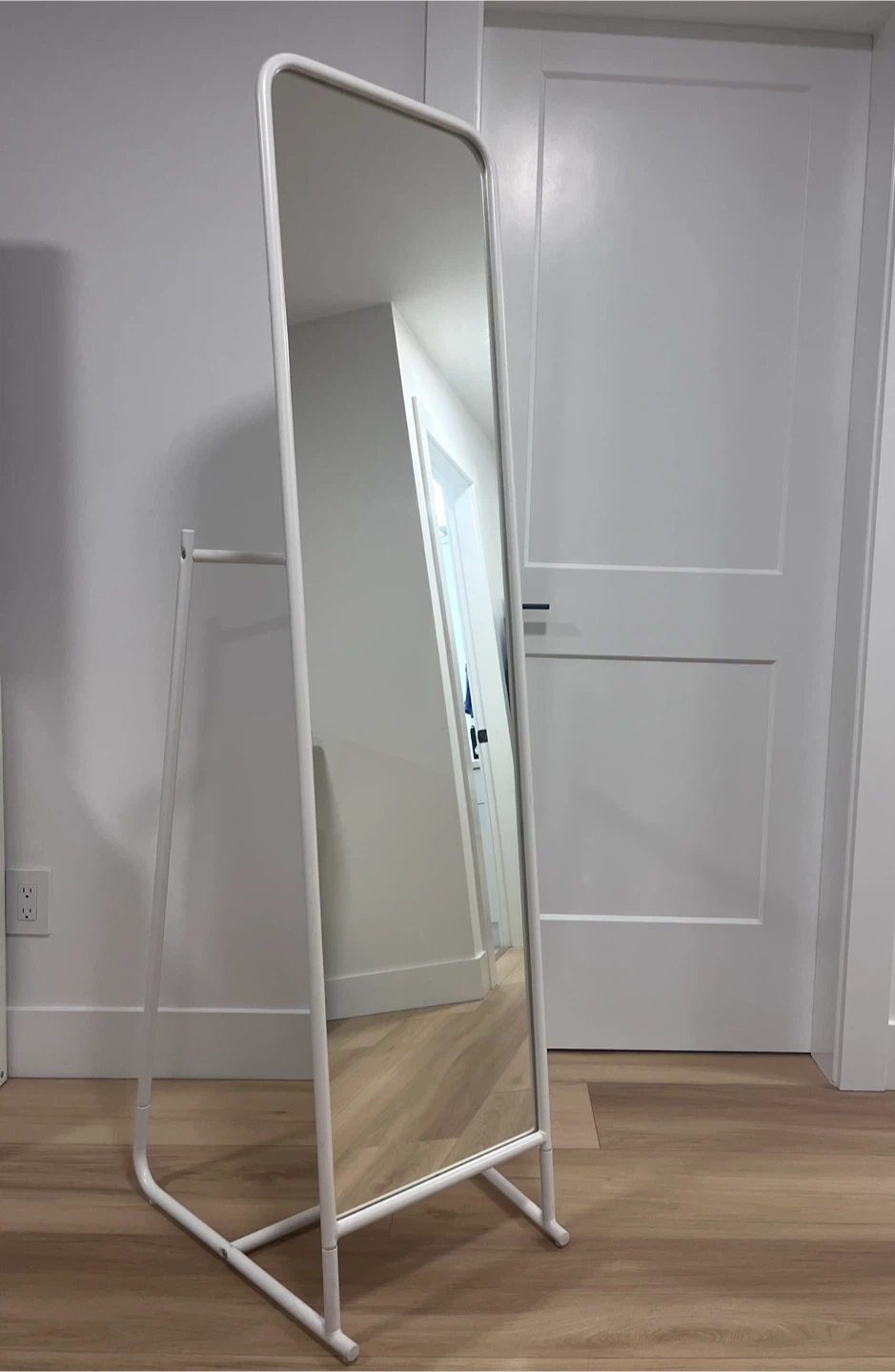 IKEA KNAPPER Standing Mirror White - photo 2