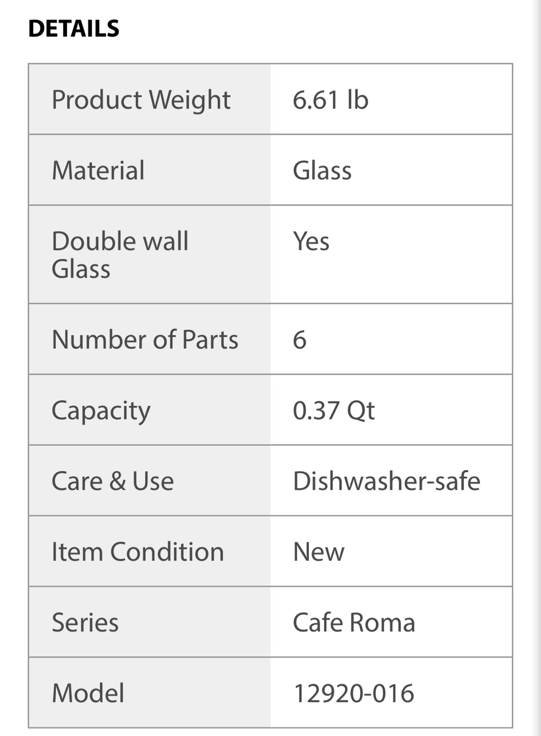 Henckels Cafe Roma 6 PC Double Wall Beverage Glasses - photo 4