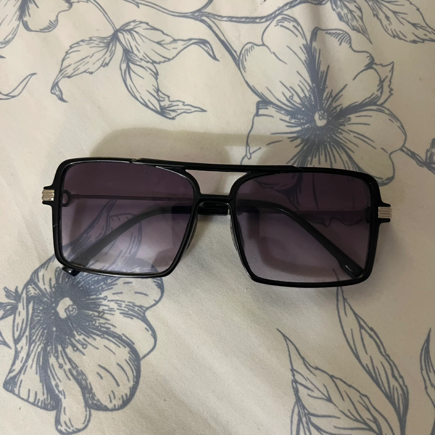 Thrifted Black Square Frame Sunglasses