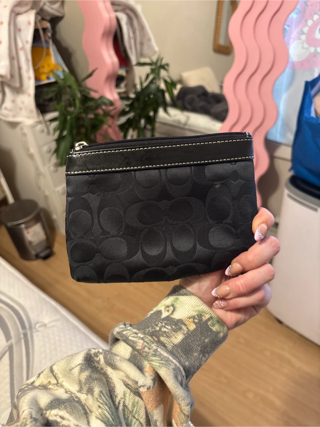 Coach Black Signature C Pouch wallet - photo 2