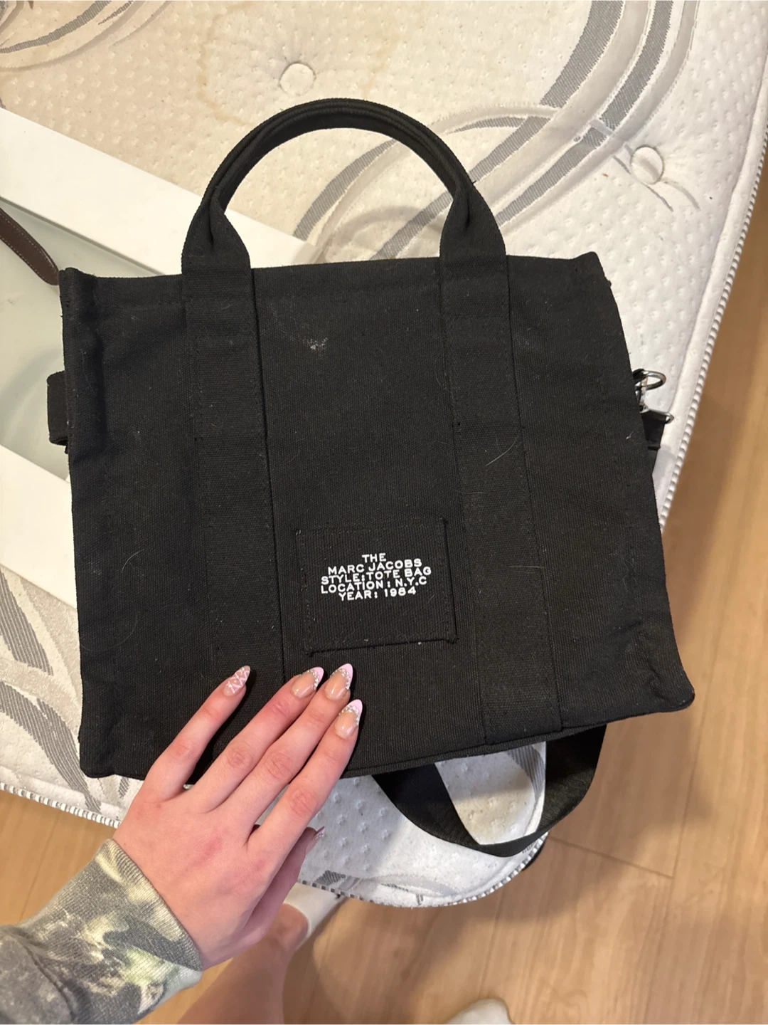 Marc Jacobs The Tote Bag Black Canvas - photo 4
