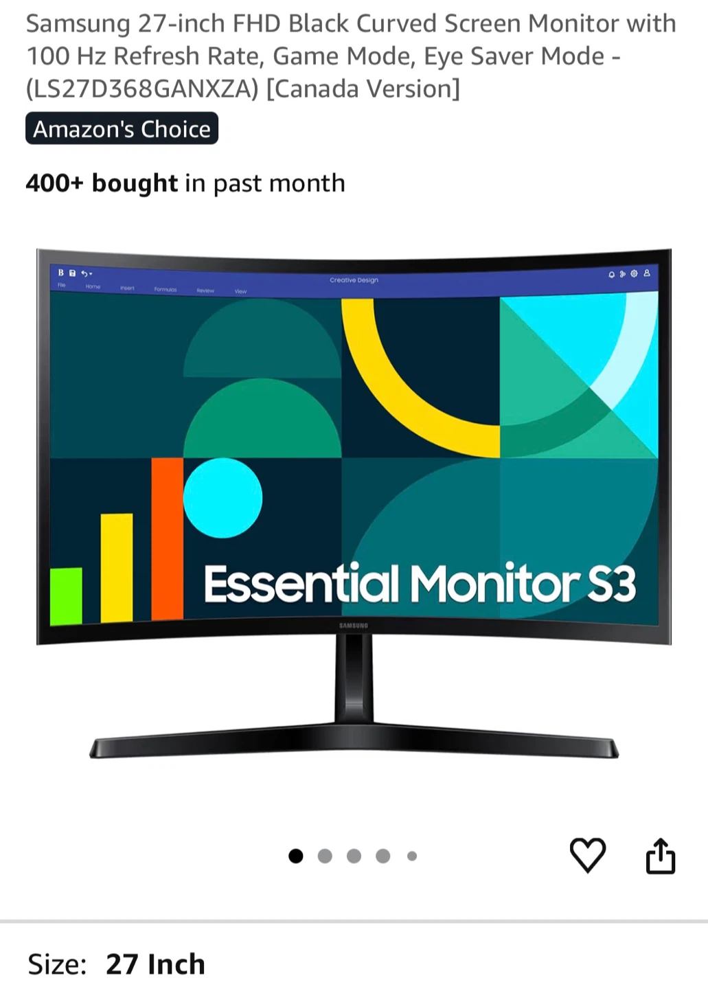 Samsung Monitor - Essential Monitor S3 - photo 4