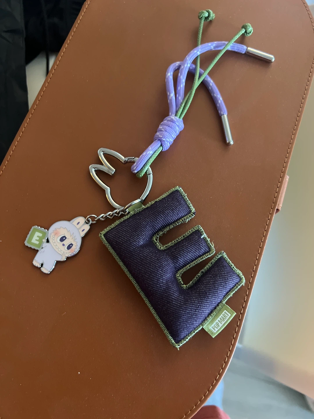 POP MART "E" Letter & Character Keychain Set