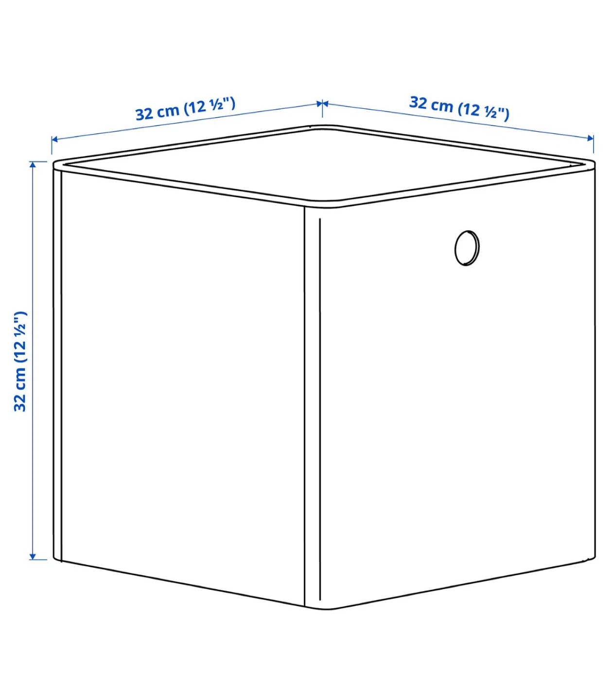 IKEA KALLAX Storage Cube Box White - photo 2
