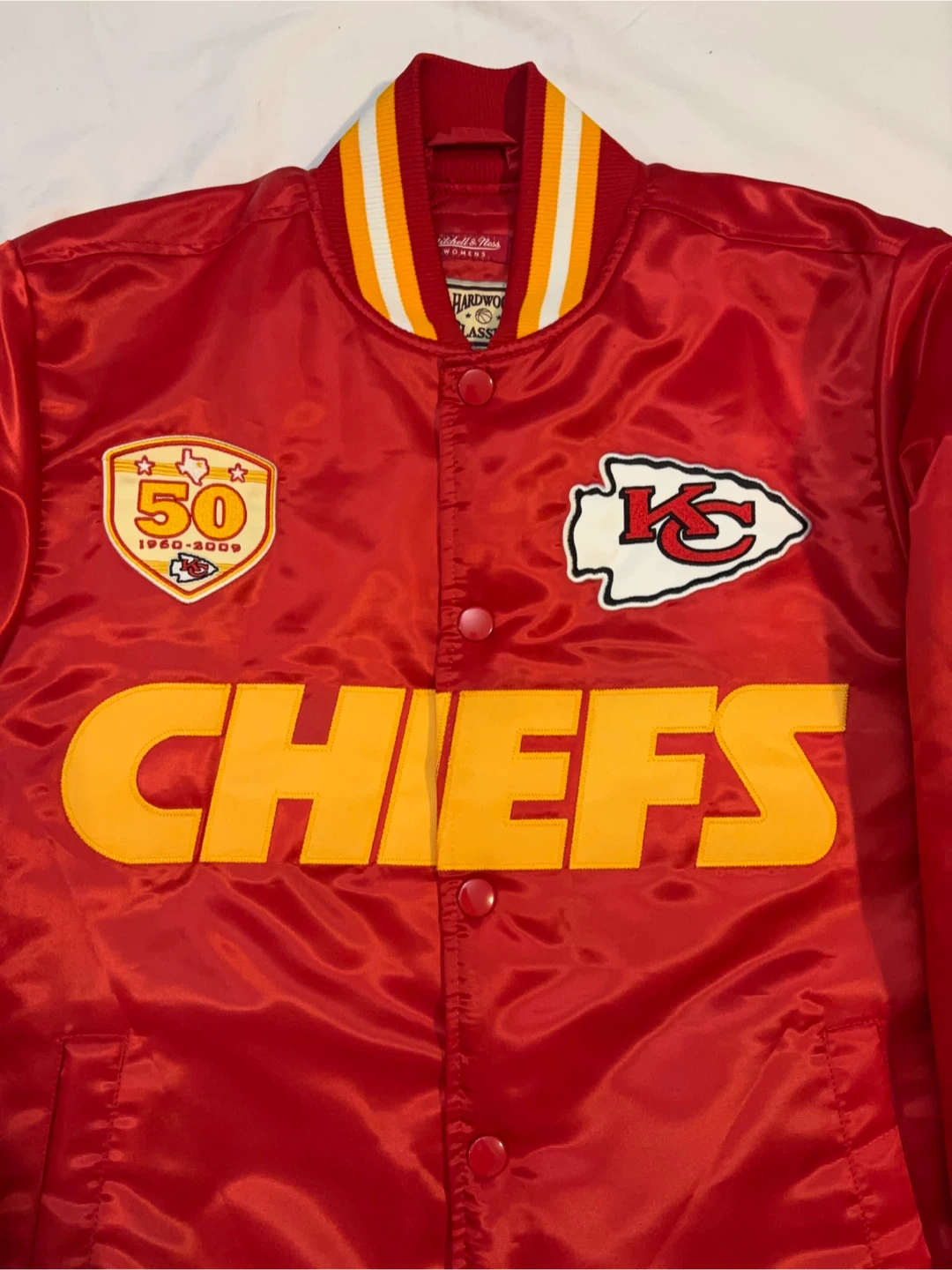 Kansas City Chiefs NFL Mitchell & Ness Bomber Jacket - photo 2