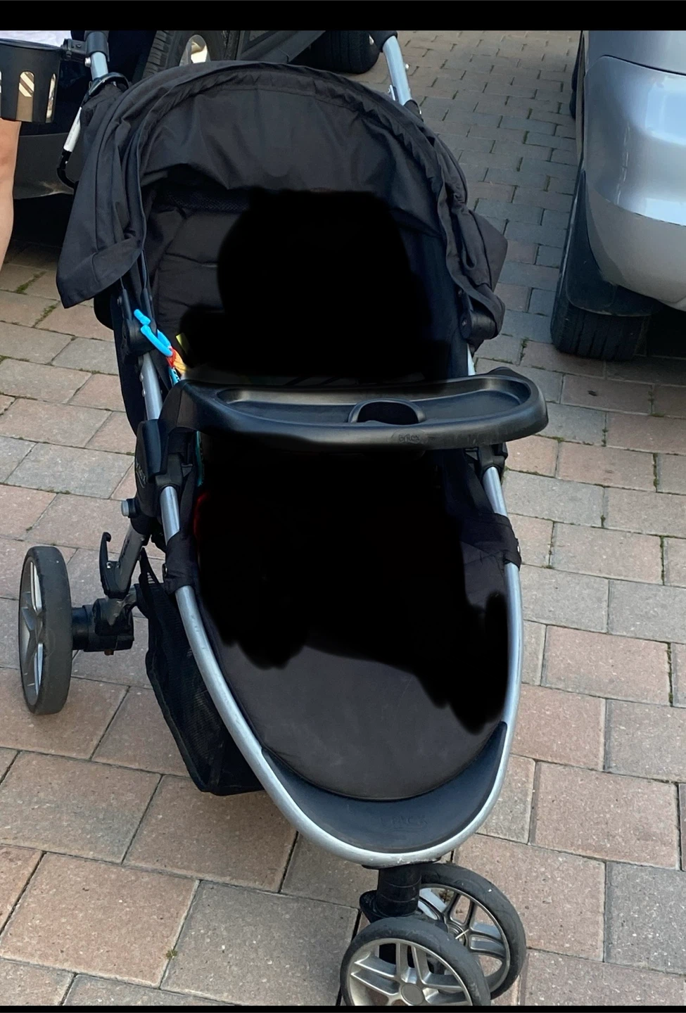 Black Graco Stroller with Tray