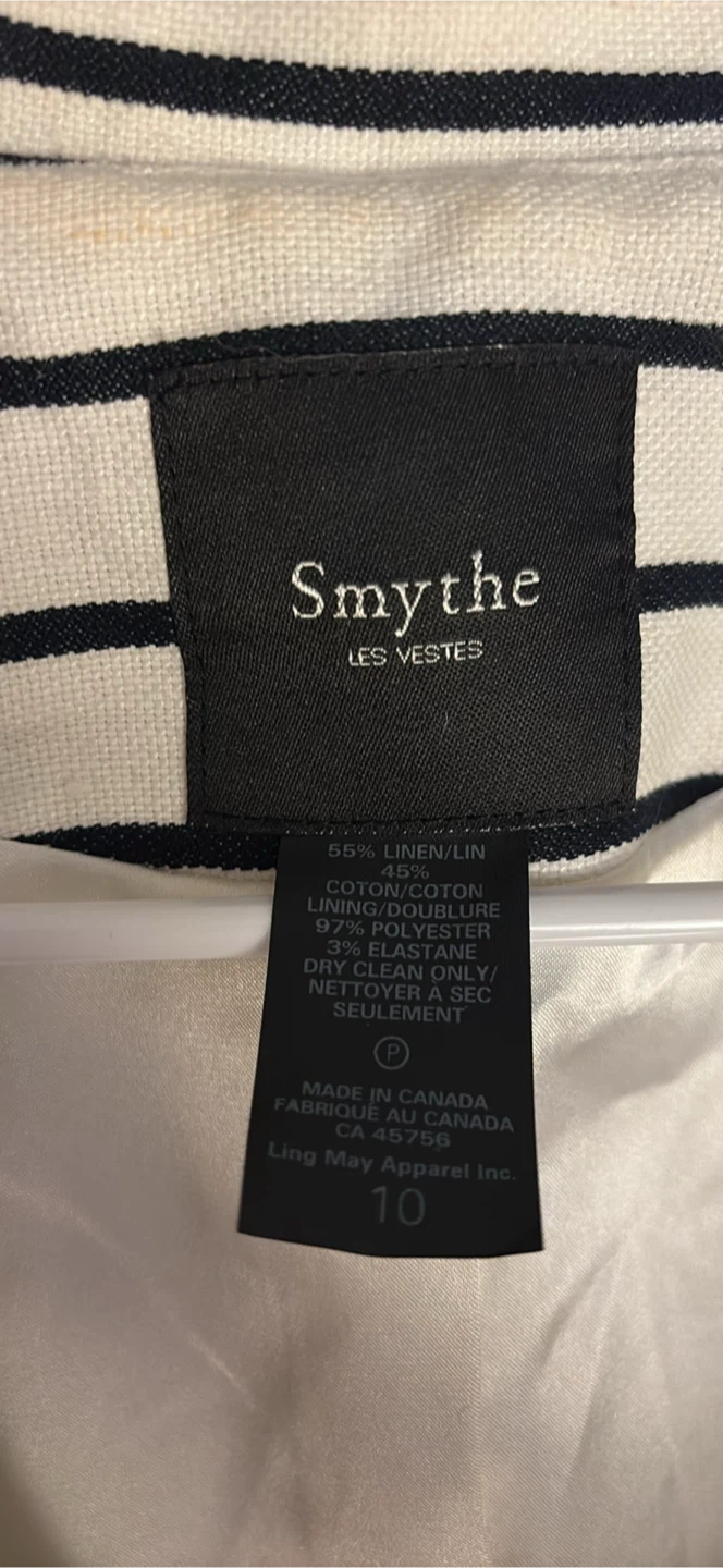 Smythe Striped Blazer Size 10 - photo 2